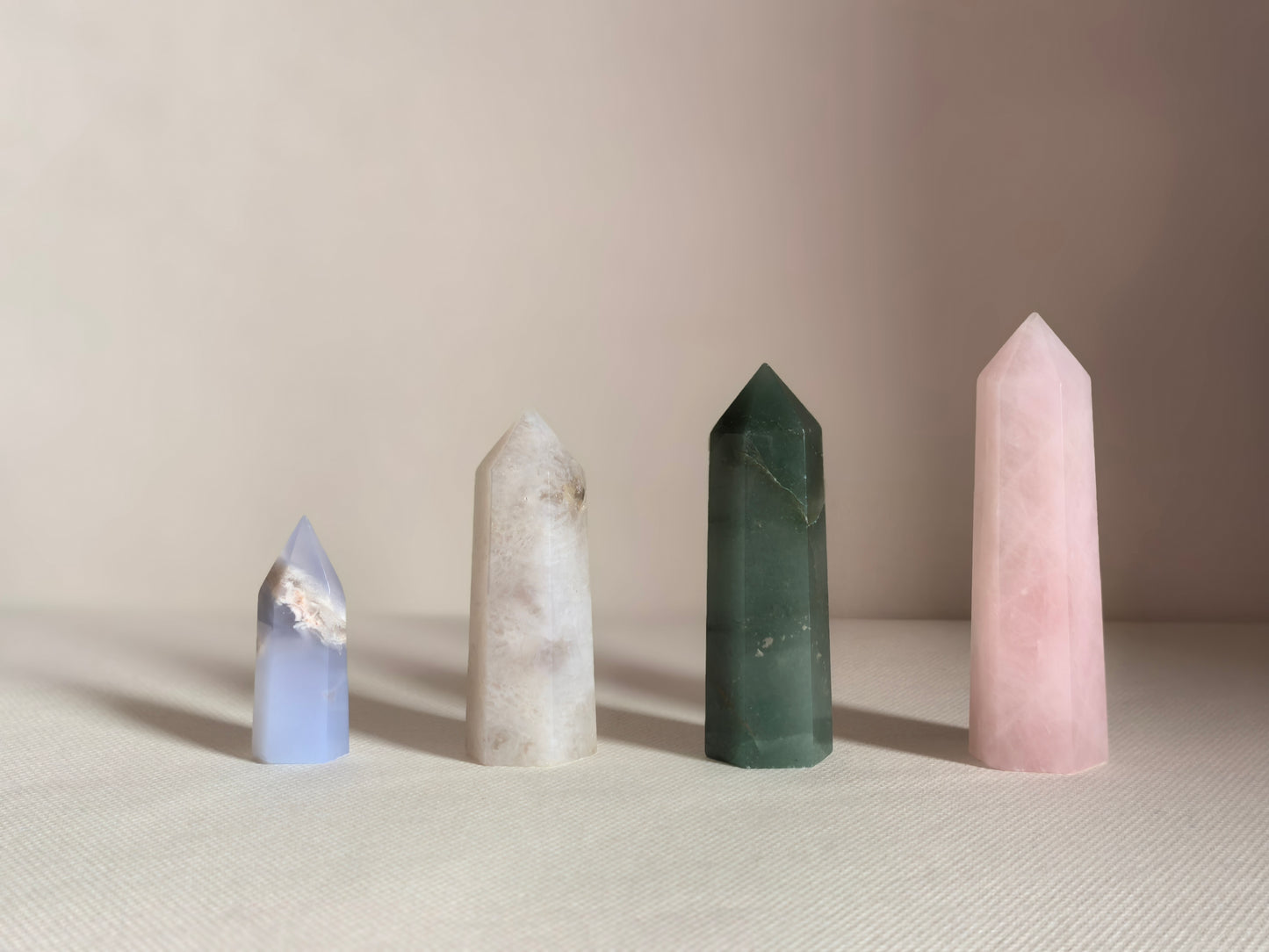 Crystal Obelisk Pointed Tower – Natural Energy Stone