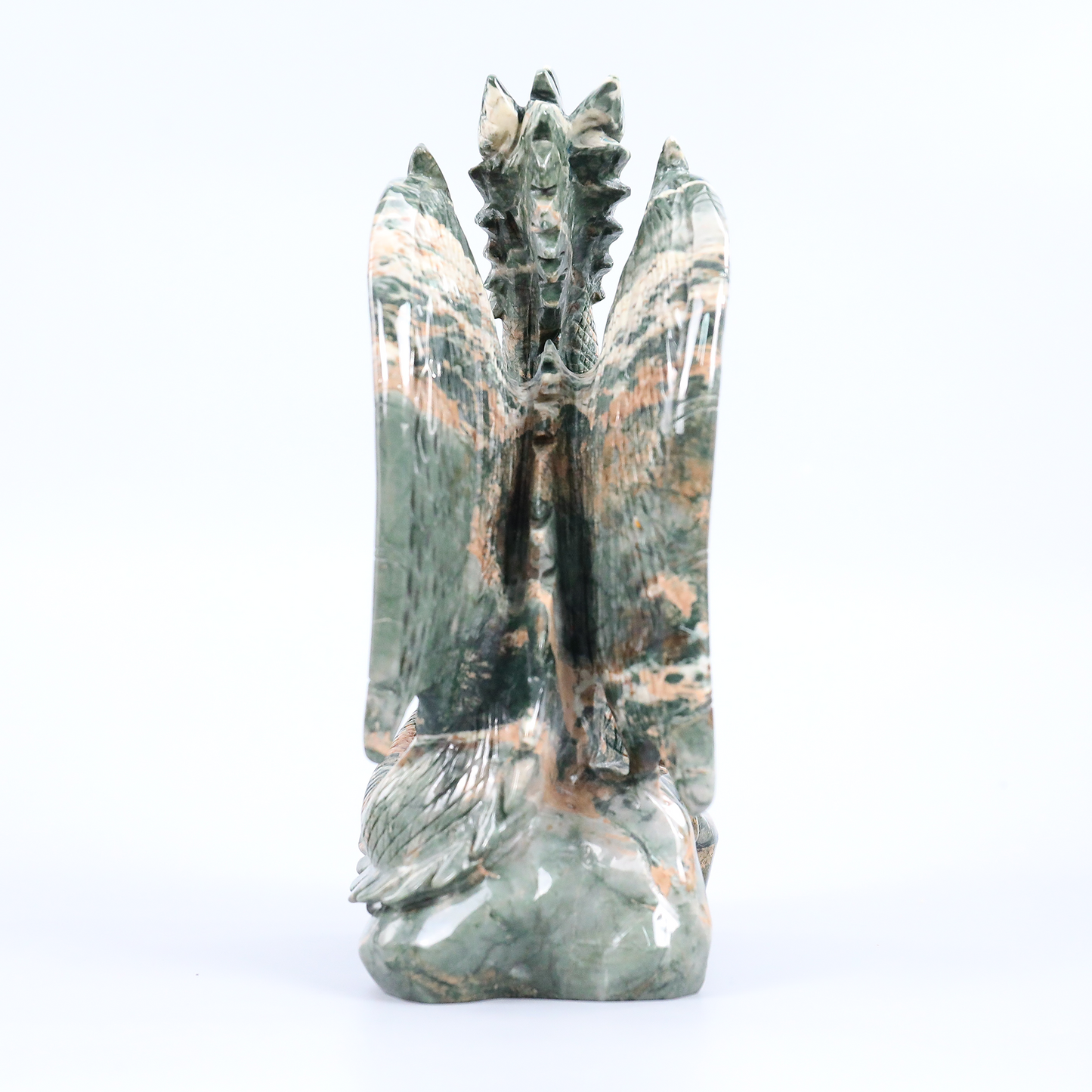 Lapis Winged Dragon on Skull