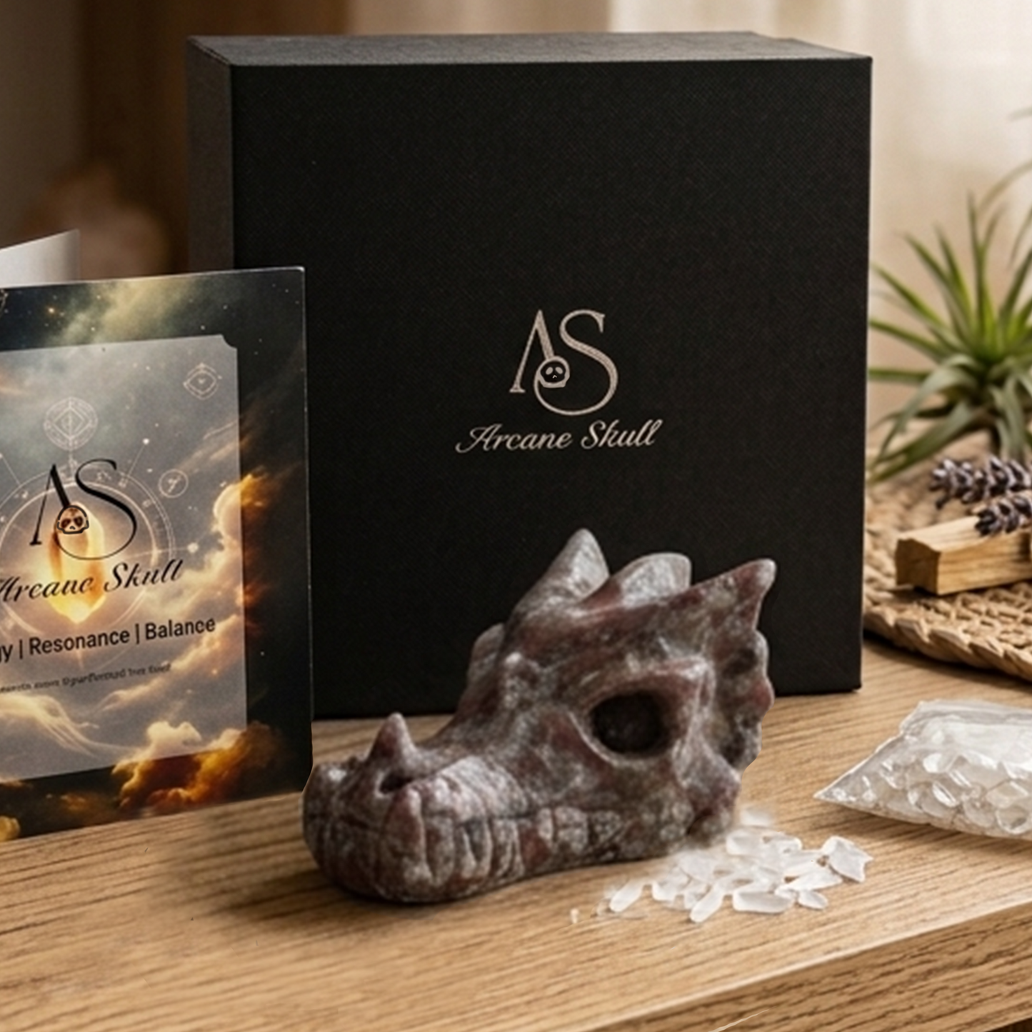 3 inch Yooperlite Chinese Dragon Skull - Hand Carved Natrual Stone Sculpture