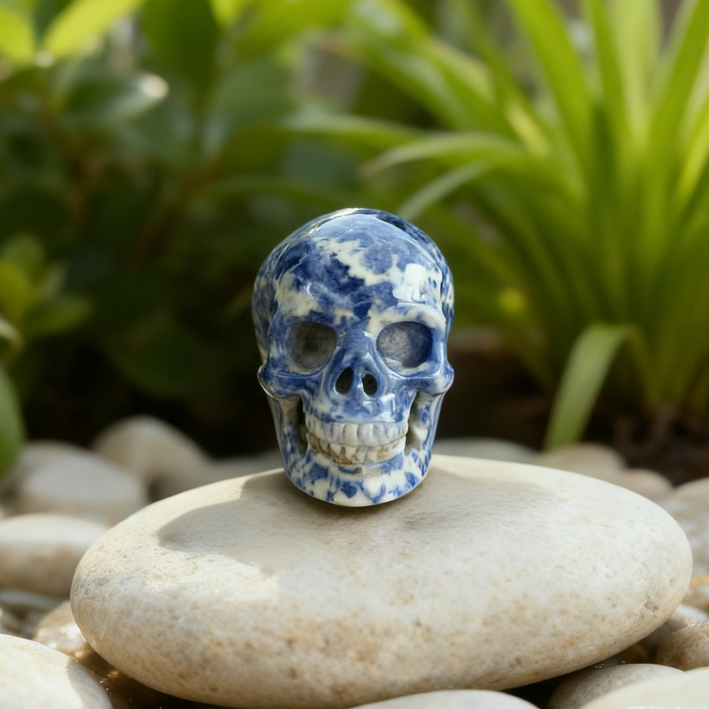 2 Inch Blue Lace Agate Crystal Skull