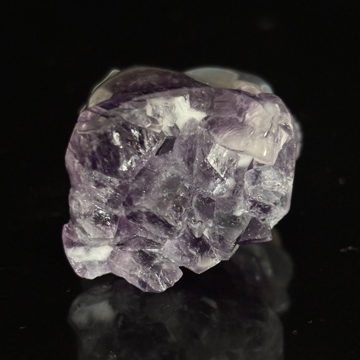 Amethyst Cluster Crystal Skull - Pattern A