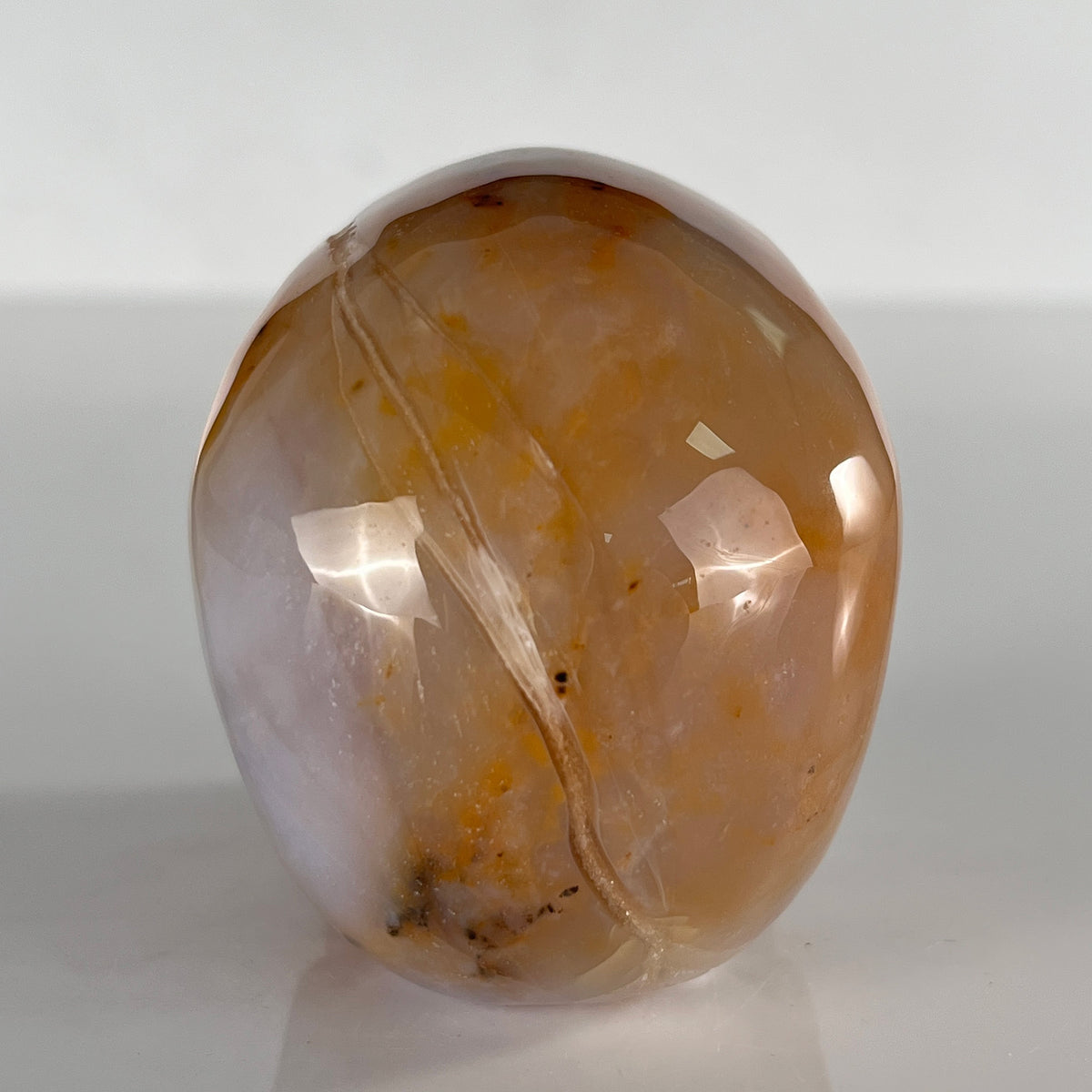3" Yellow Chalcedony Crystal Skull - Pattern C