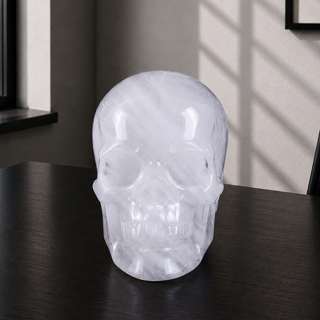4.5" Angola Quartz Crystal Skull