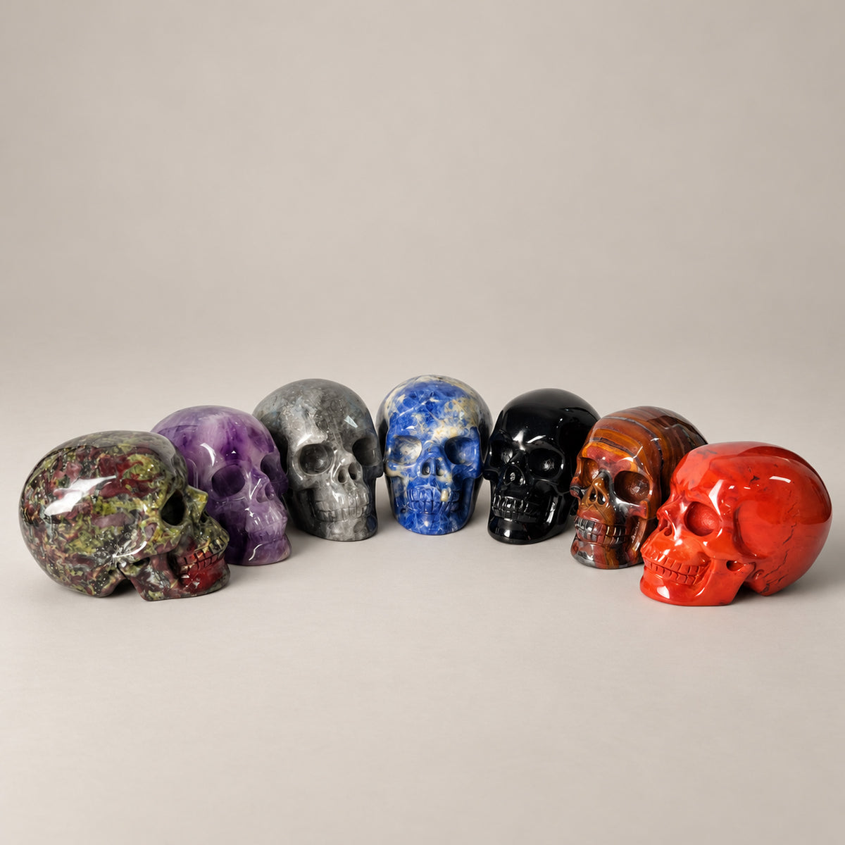 1.75" Crystal Skull Collection - Paterrn E