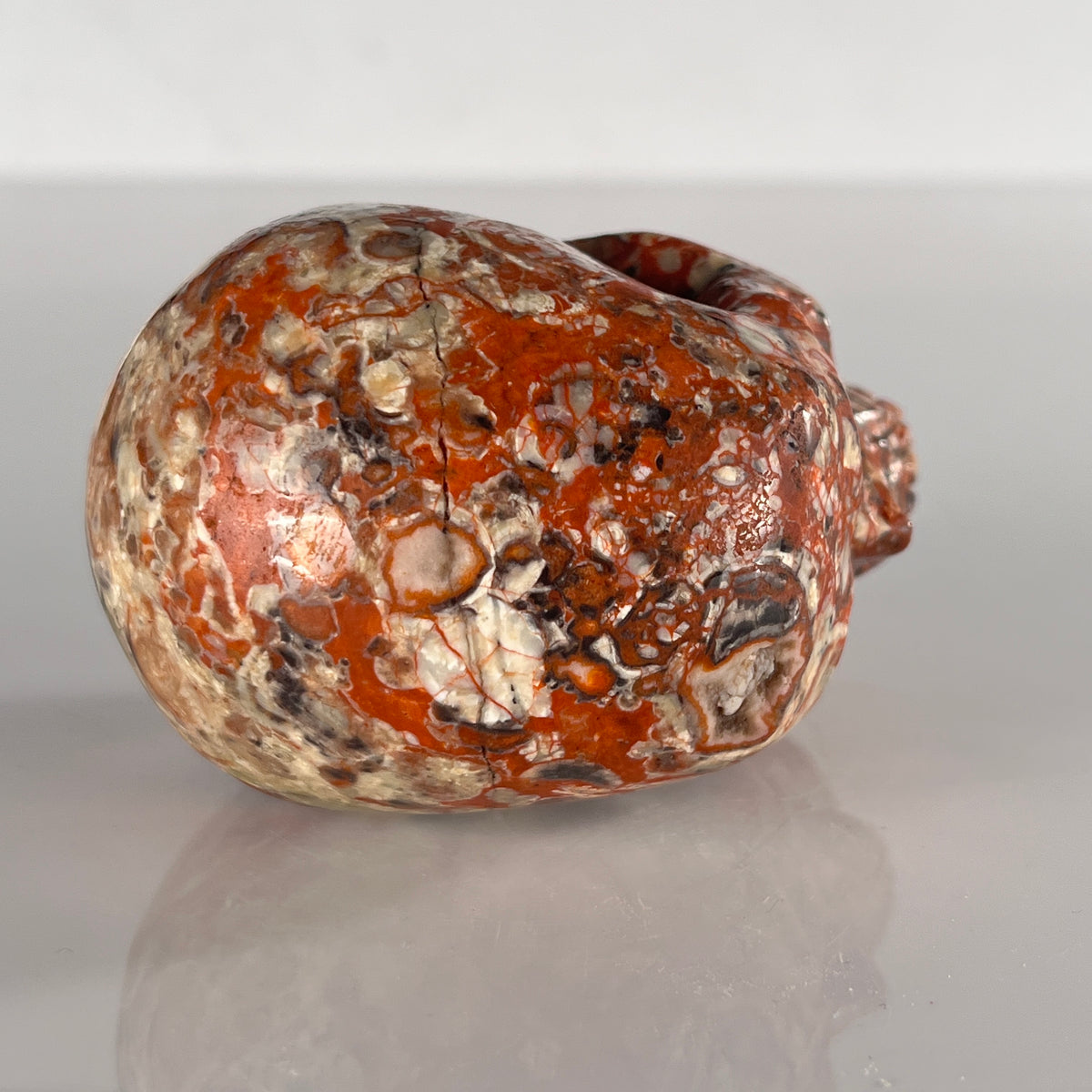 3" Money Agate Crystal Skull - Pattern C