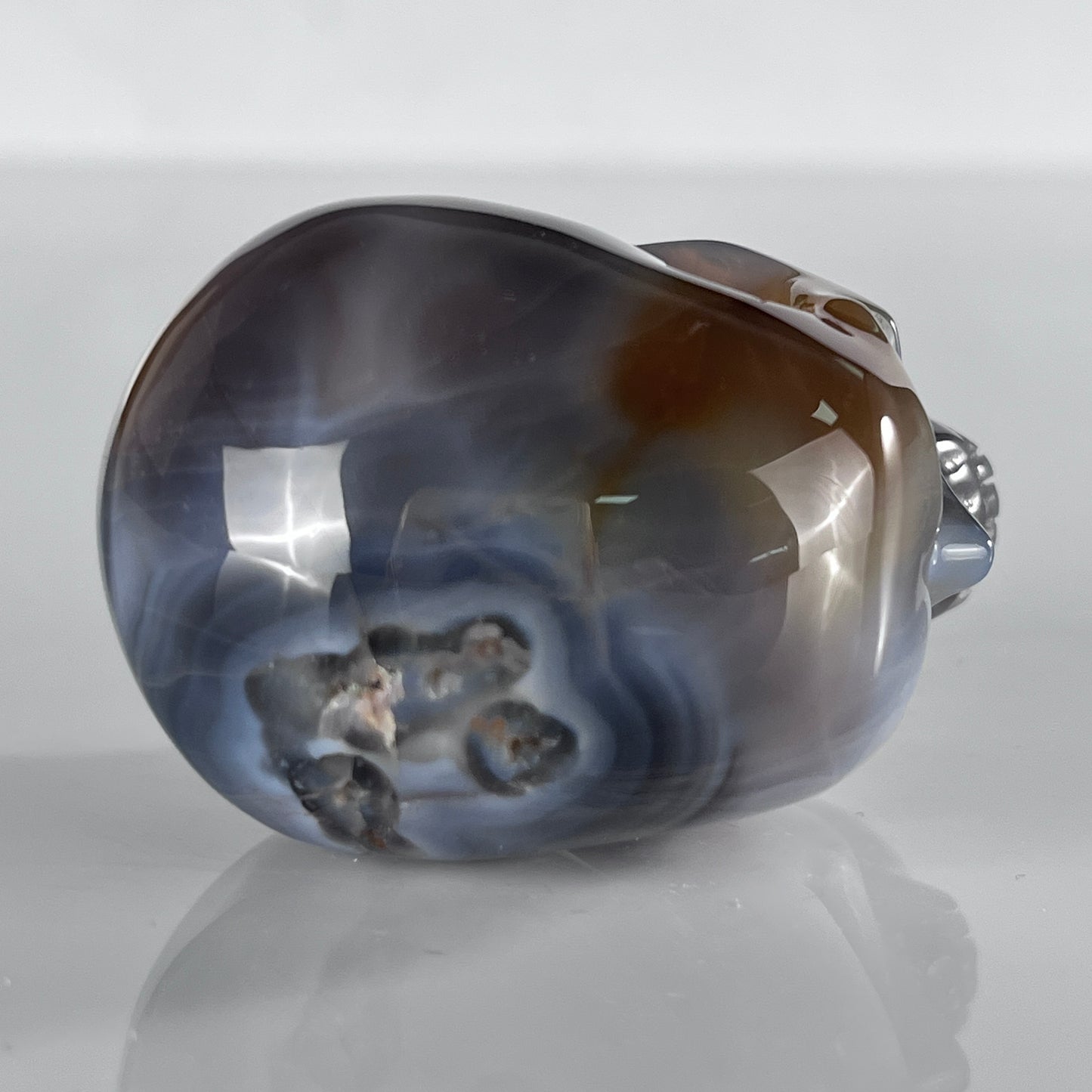 2" Volcanic Agate Crystal Skull