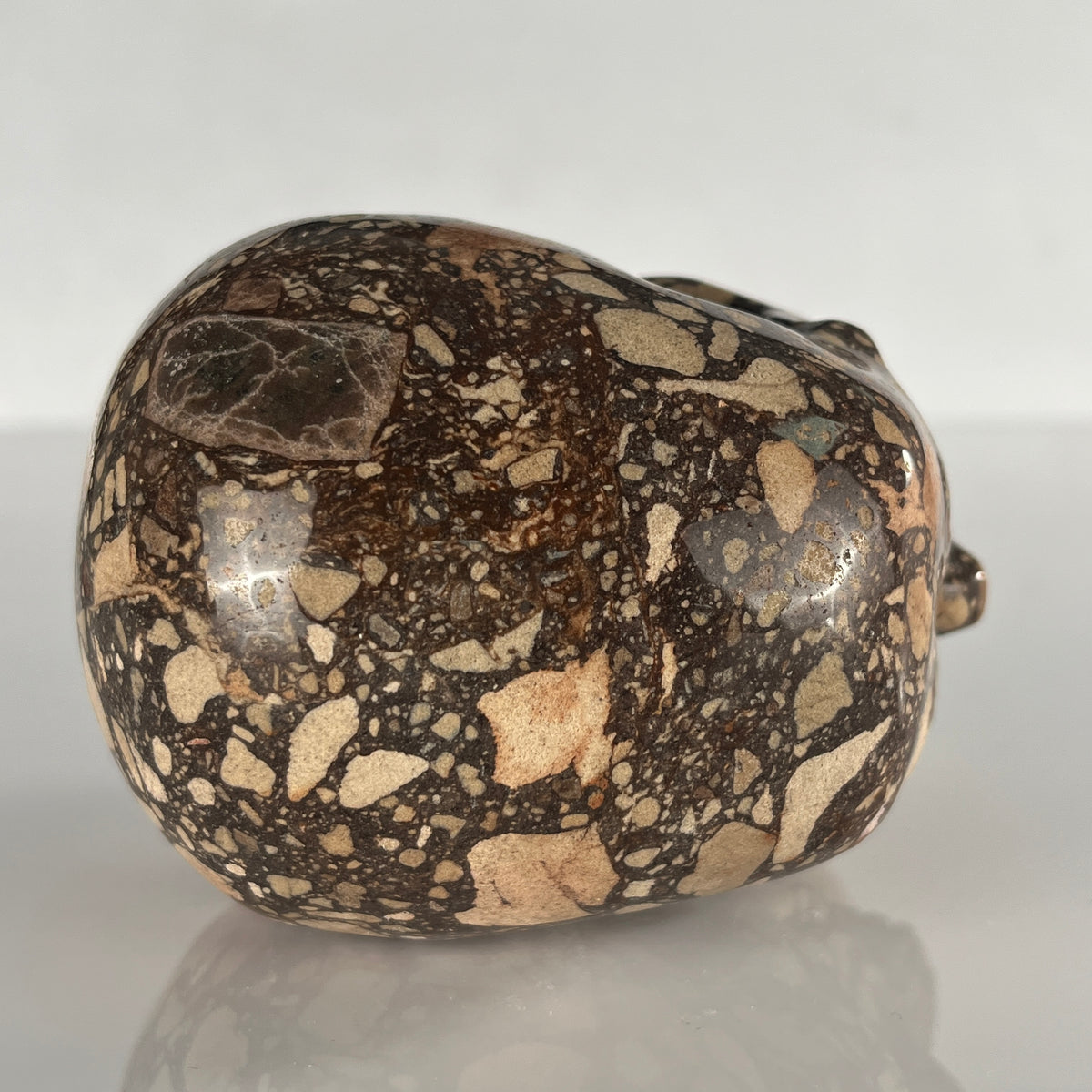 4.5" Brecciated Red Jasper Crystal Skull