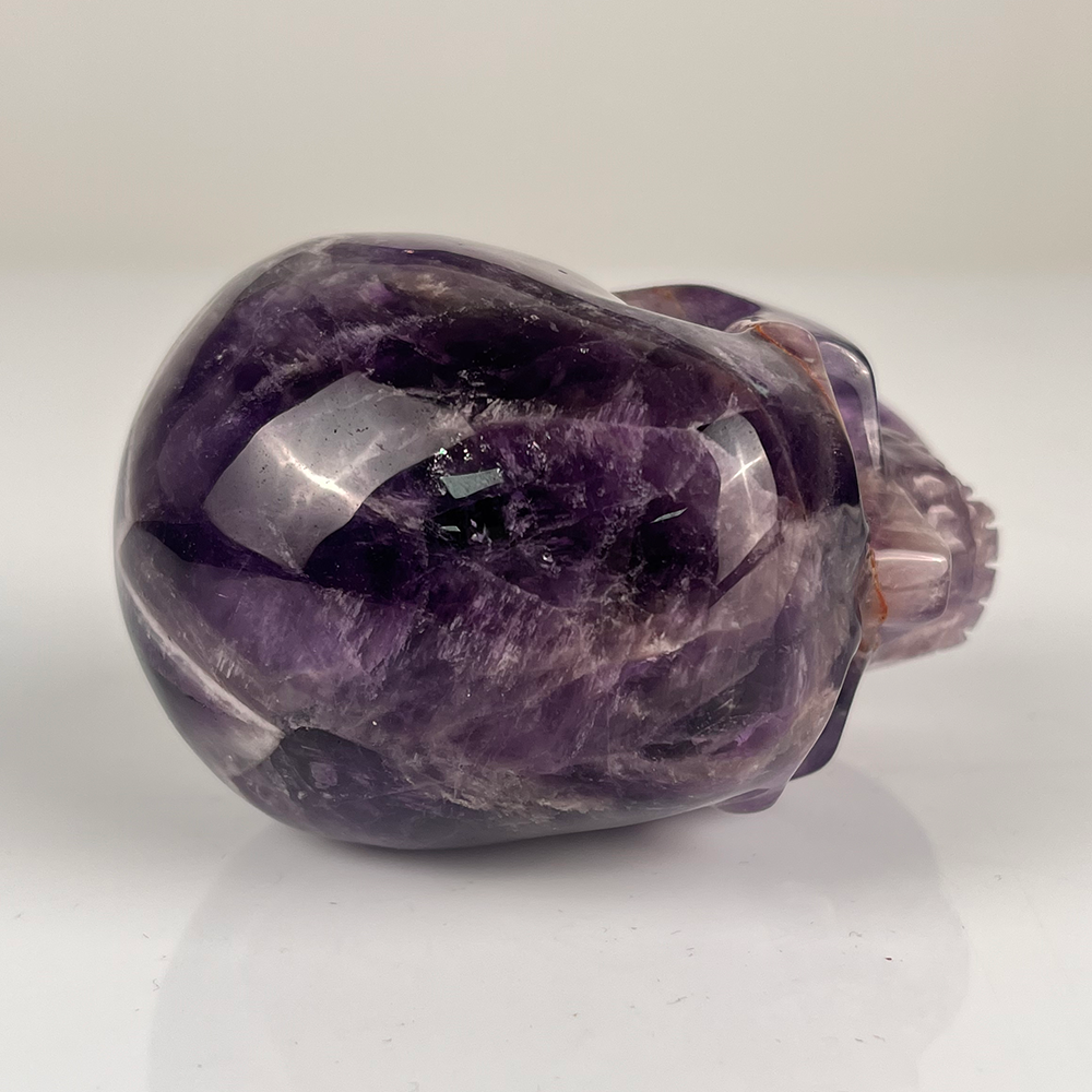3 Inch Dream Amethyst Crystal Skull – Hand Carved Healing Stone
