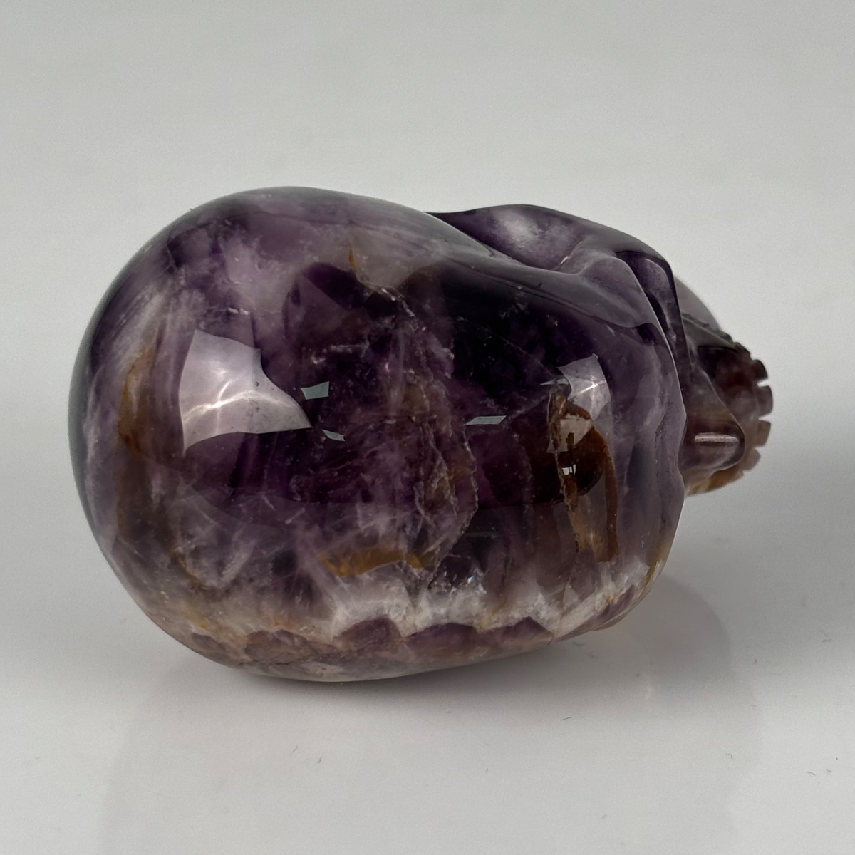 2" Dream Amethyst Crystal Skull - Pattern F