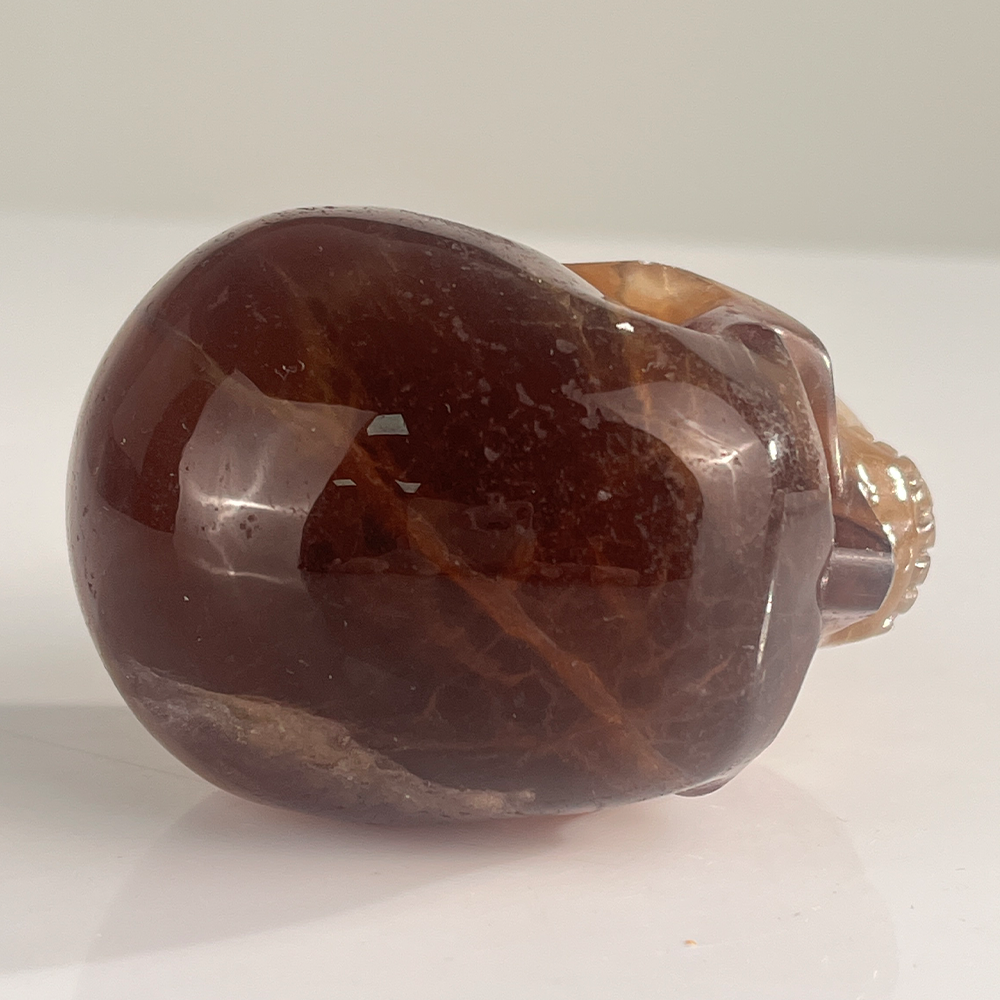 3 Inch Fluorite Crystal Skull – Hand Carved Natural Stone