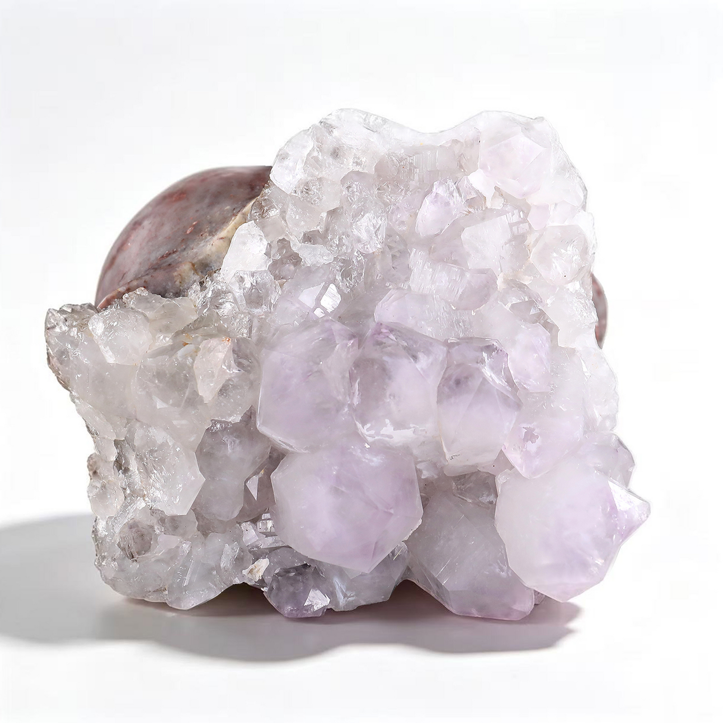‘The Astral Canopy’ - Hand-Carved Agate Skull with Broad Amethyst Diadem · Specimen No. 09