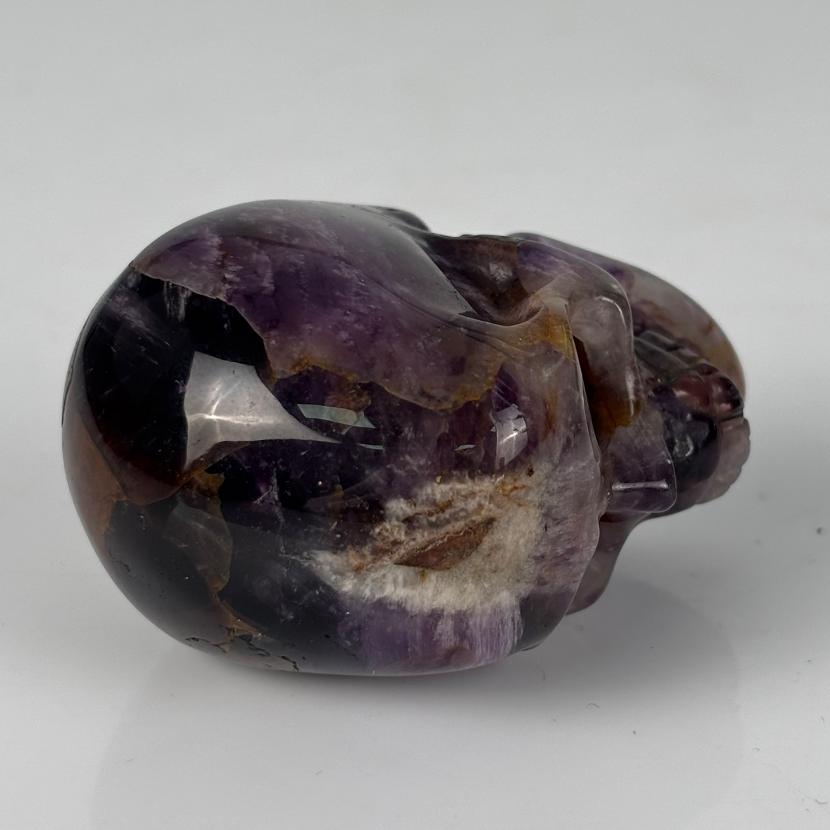 2" Dream Amethyst Crystal Skull - Pattern G