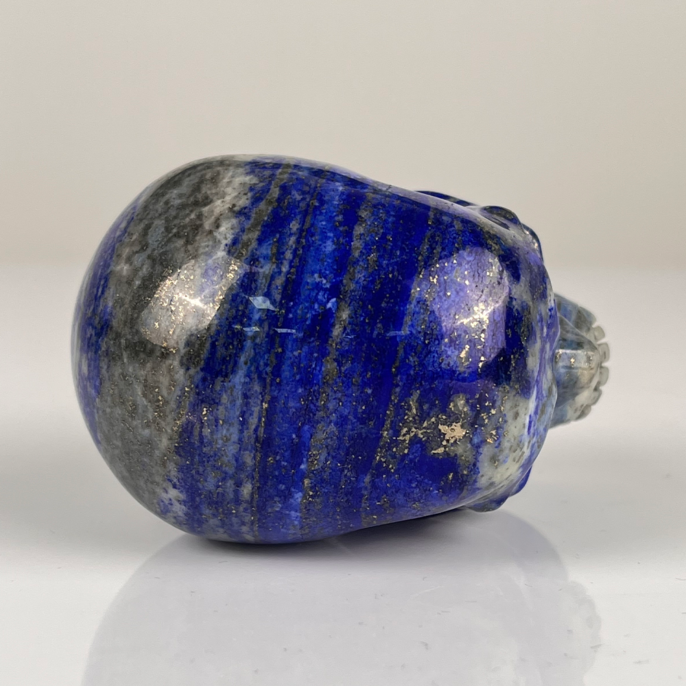 3" Lapis Lazuli Crystal Skull – Pattern C