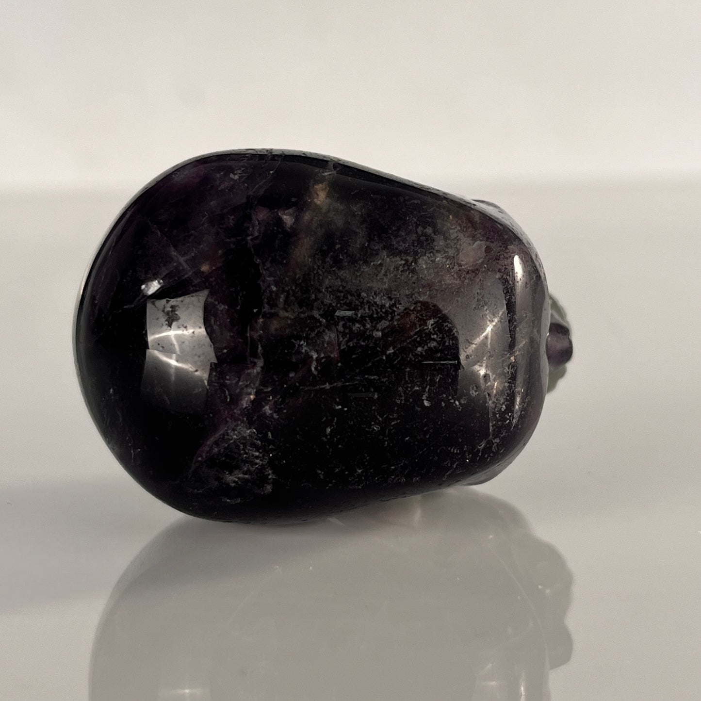Crâne en cristal de fluorite verte de 5 cm – Pierre naturelle sculptée à la main