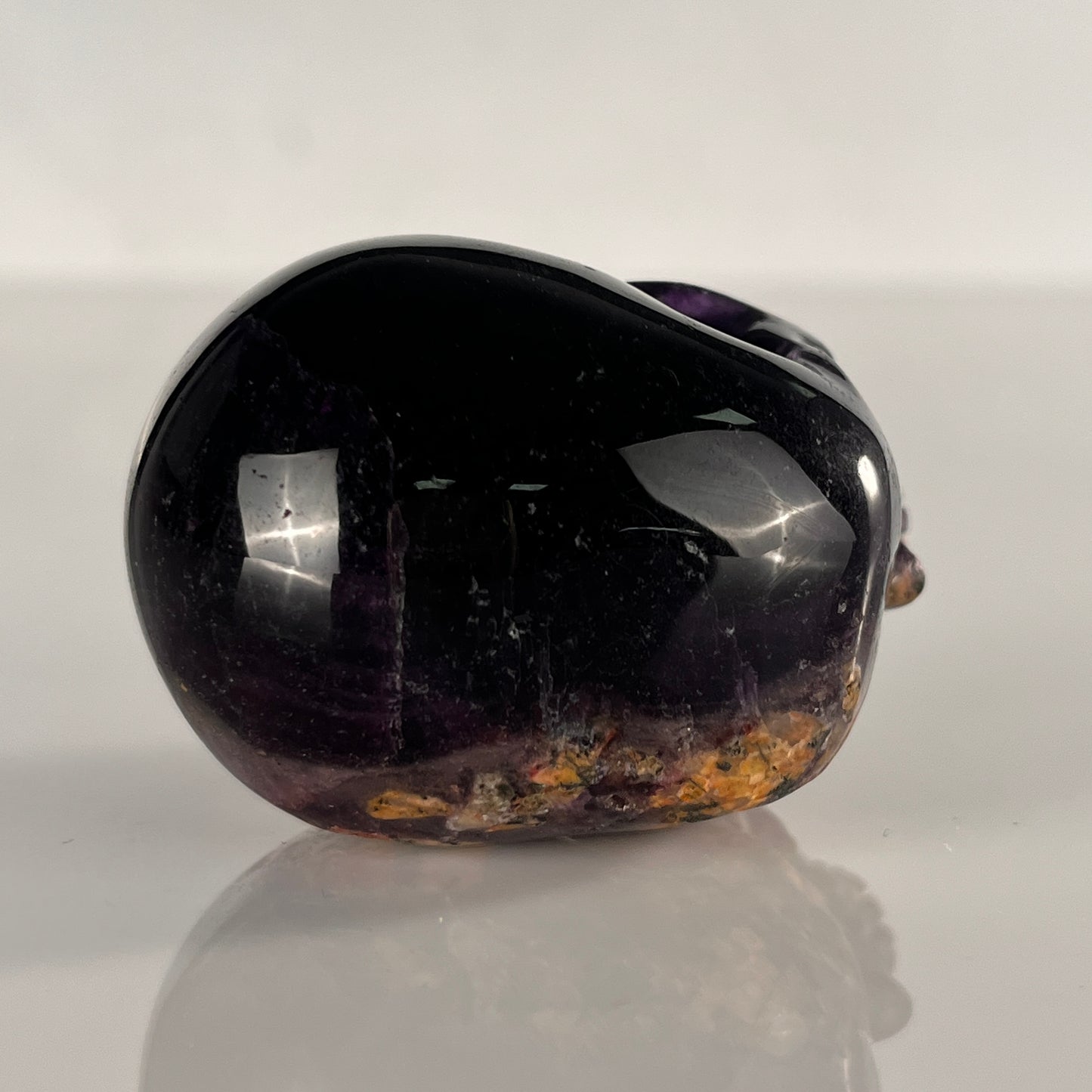 Crâne en cristal de fluorite verte de 5 cm – Pierre naturelle sculptée à la main