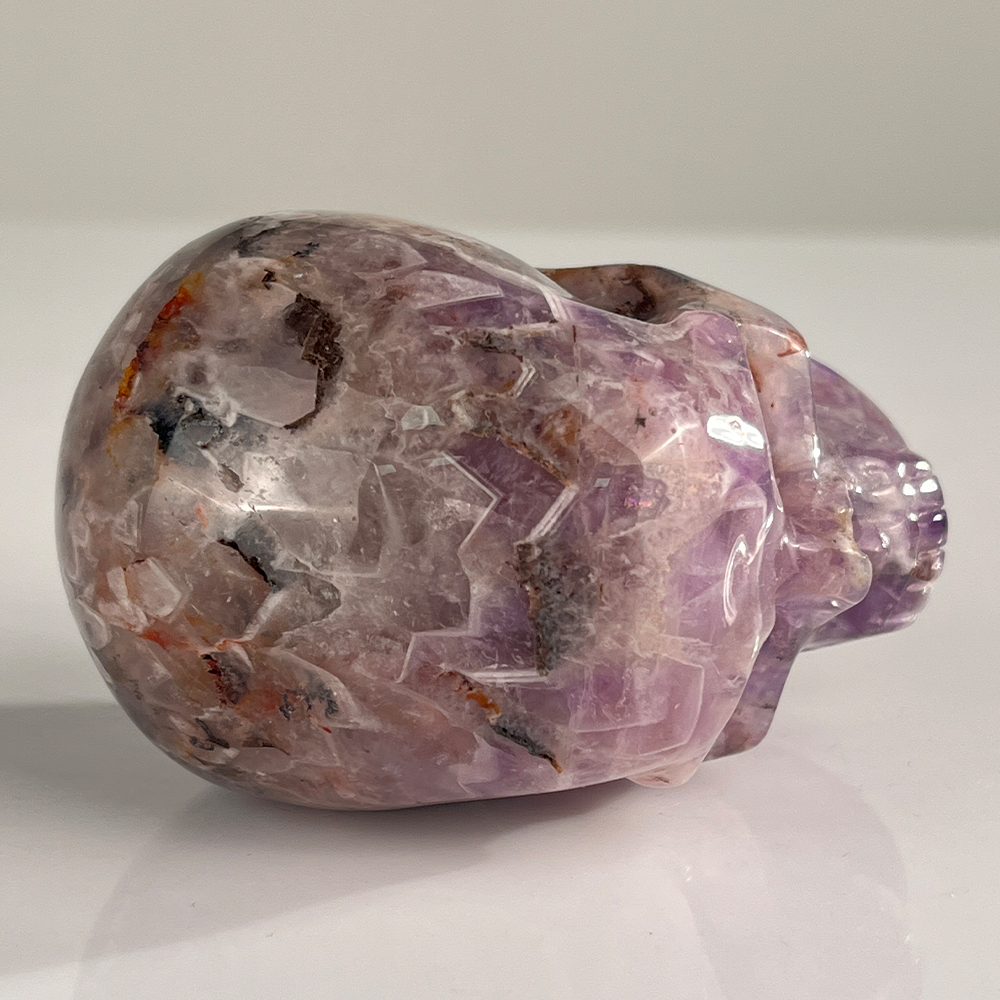 3 Inch Dream Amethyst Crystal Skull – Hand Carved Healing Stone
