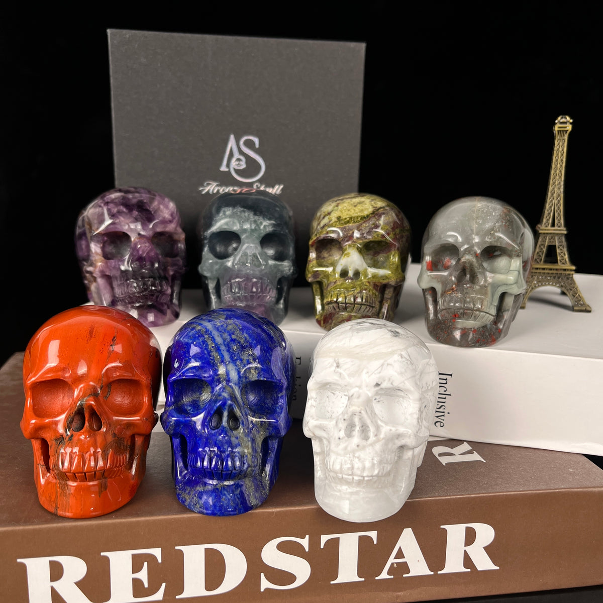 3" Crystal Skull Collection-Paterrn B