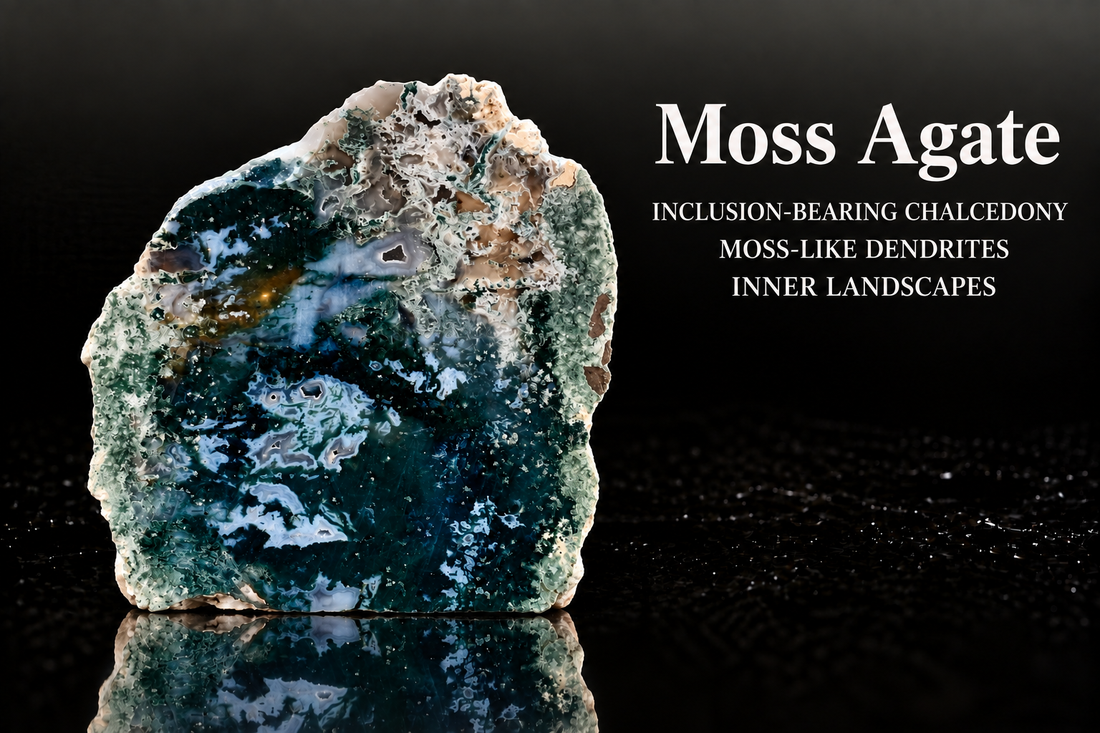 Moss Agate: Dendritic Inclusions, Translucency, and Carving