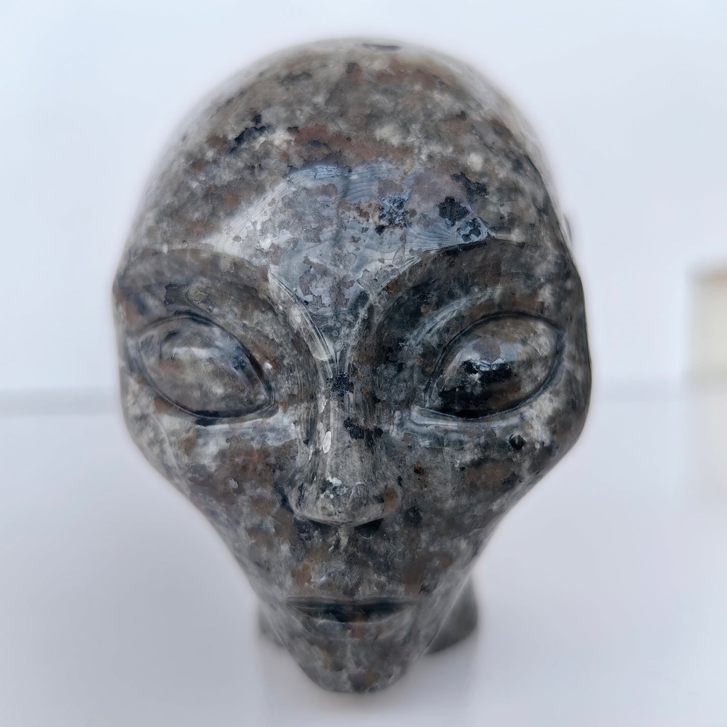 2 Inch Fire Stone Alien Crystal Skull