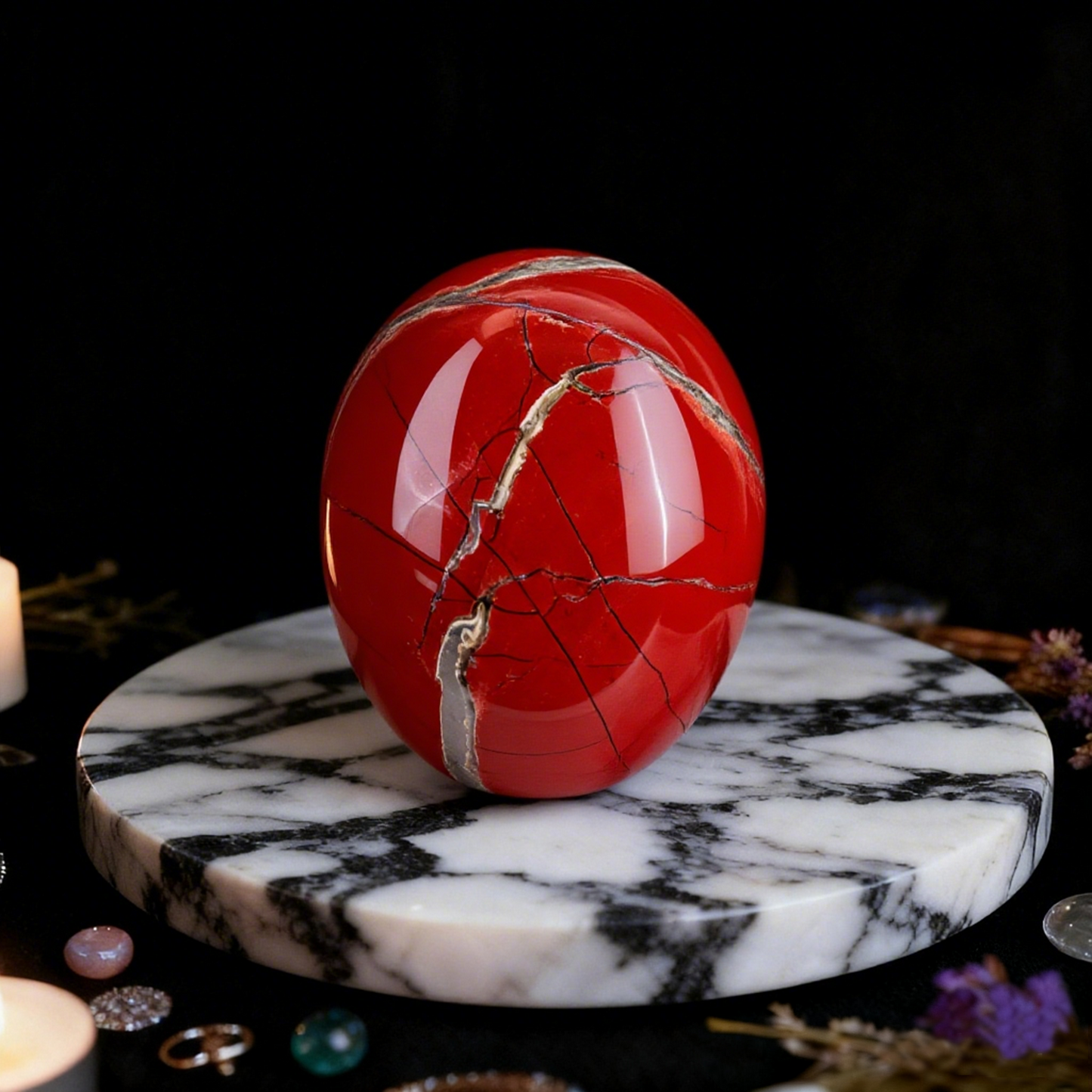 3 Inch Red Jasper Crystal Skull