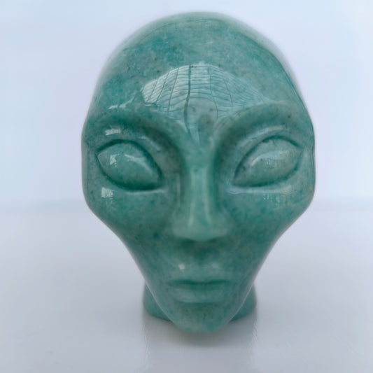 2 Inch Amazonite Alien Crystal Skull