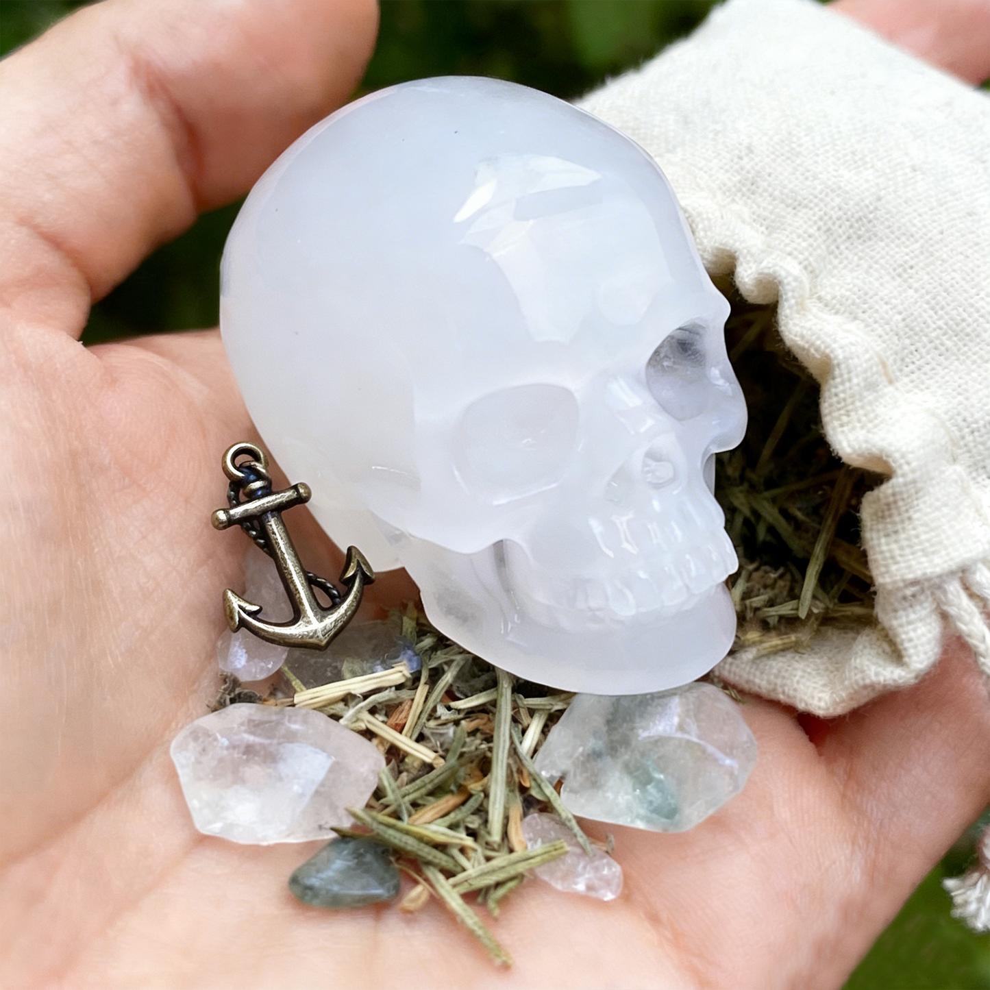 2 Inch Angola Quartz Crystal Skull – Mini Natural Gemstone
