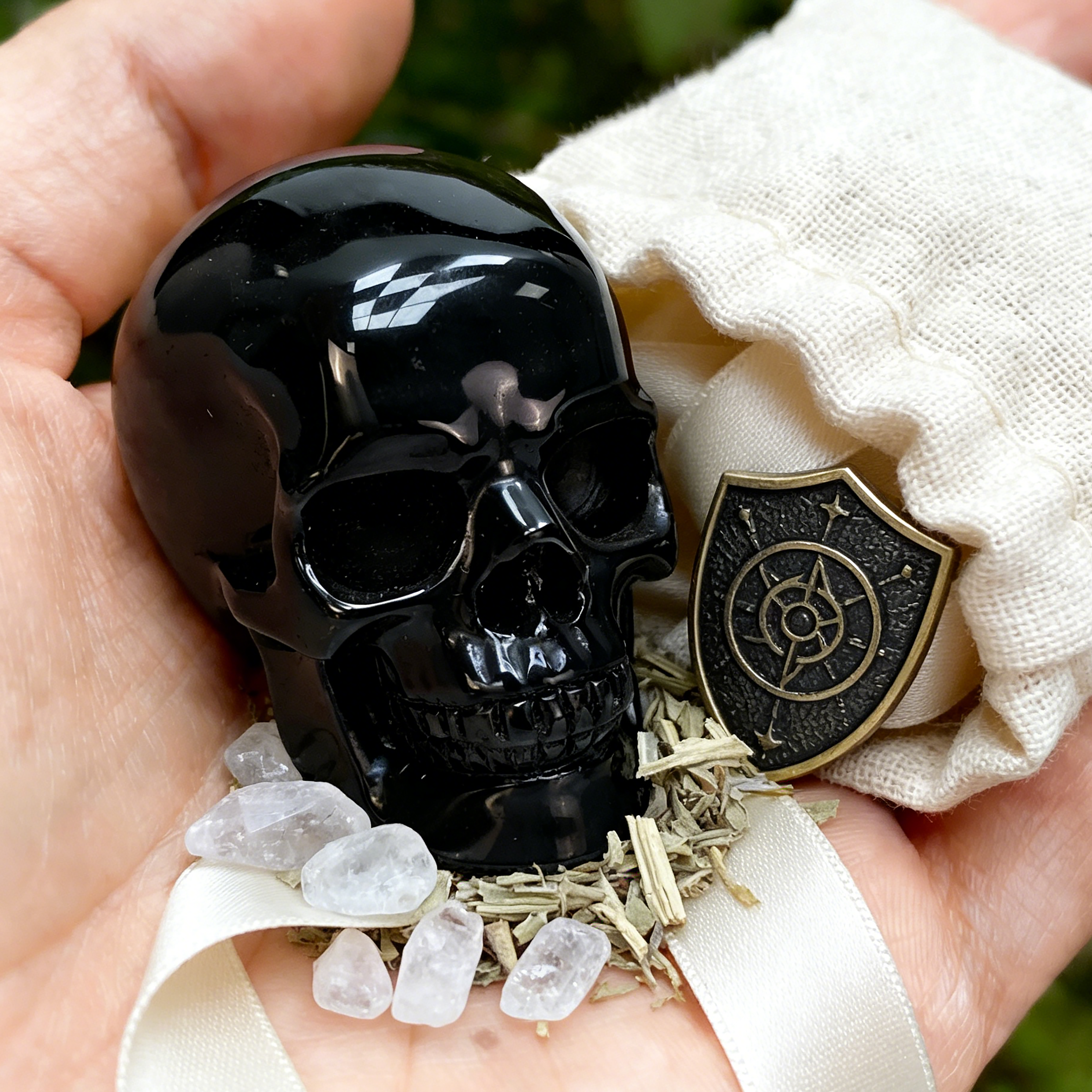 2 Inch Obsidian Crystal Skull – Mini Crystal Skull