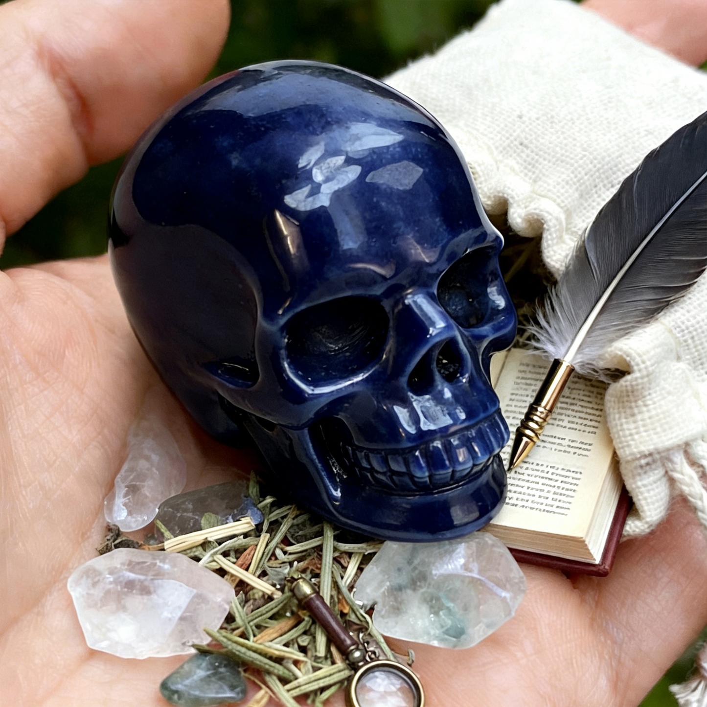 2 Inch Blue Aventurine Crystal Skull – Mini Crystal Skull