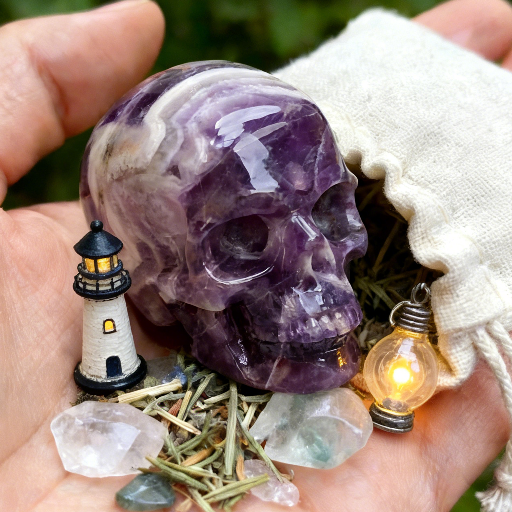 2 Inch Amethyst Crystal Skull – Mini Crystal Skull