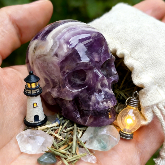 2 Inch Amethyst Crystal Skull