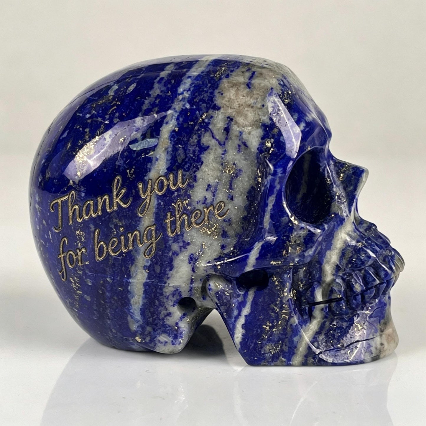 4.5 inch Lapis Lazuli Crystal Skull – Hand Carved Natural Stone