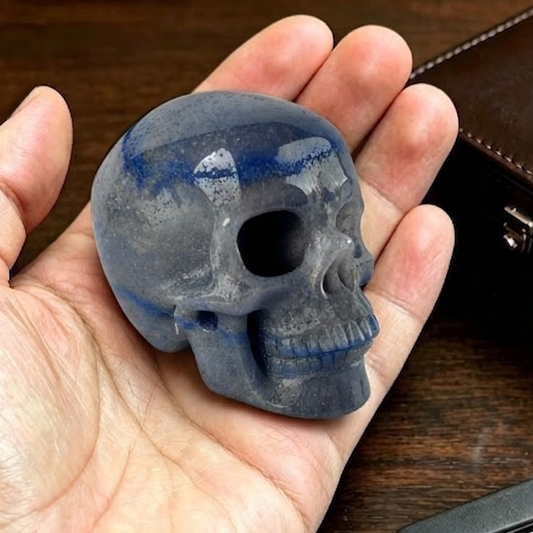 2 Inch Blue Aventurine Crystal Skull – Mini Crystal Skull