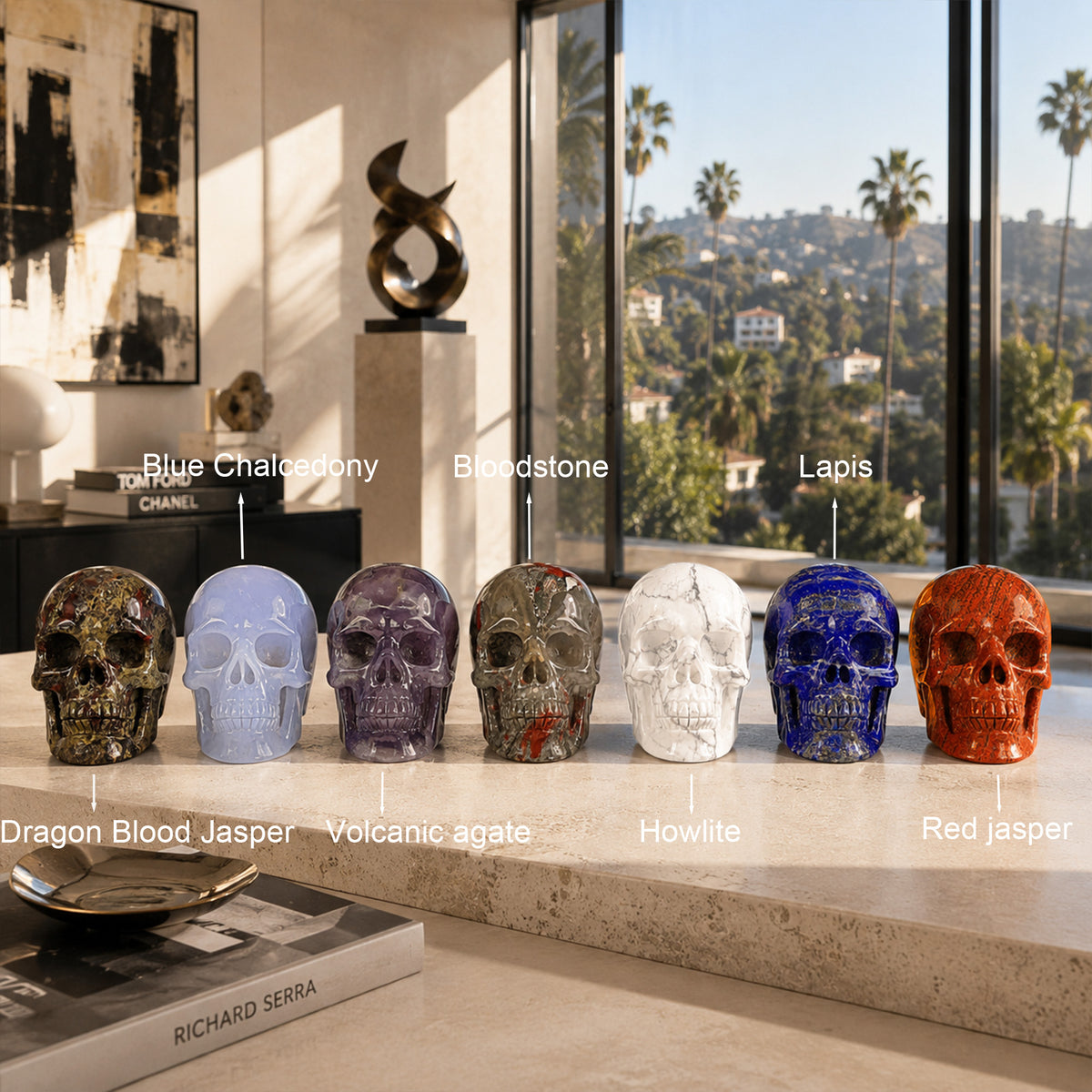 2" Crystal Skull Collection-Paterrn A