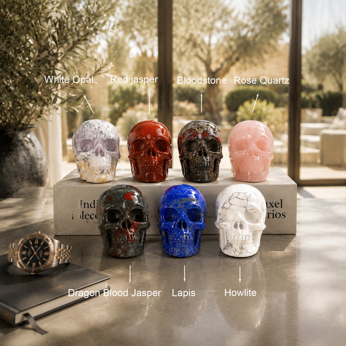 2" Crystal Skull Collection-Paterrn E