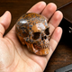 2 Inch Yellow Leopard Skin Jasper Crystal Skull – Hand Carved Natural Stone