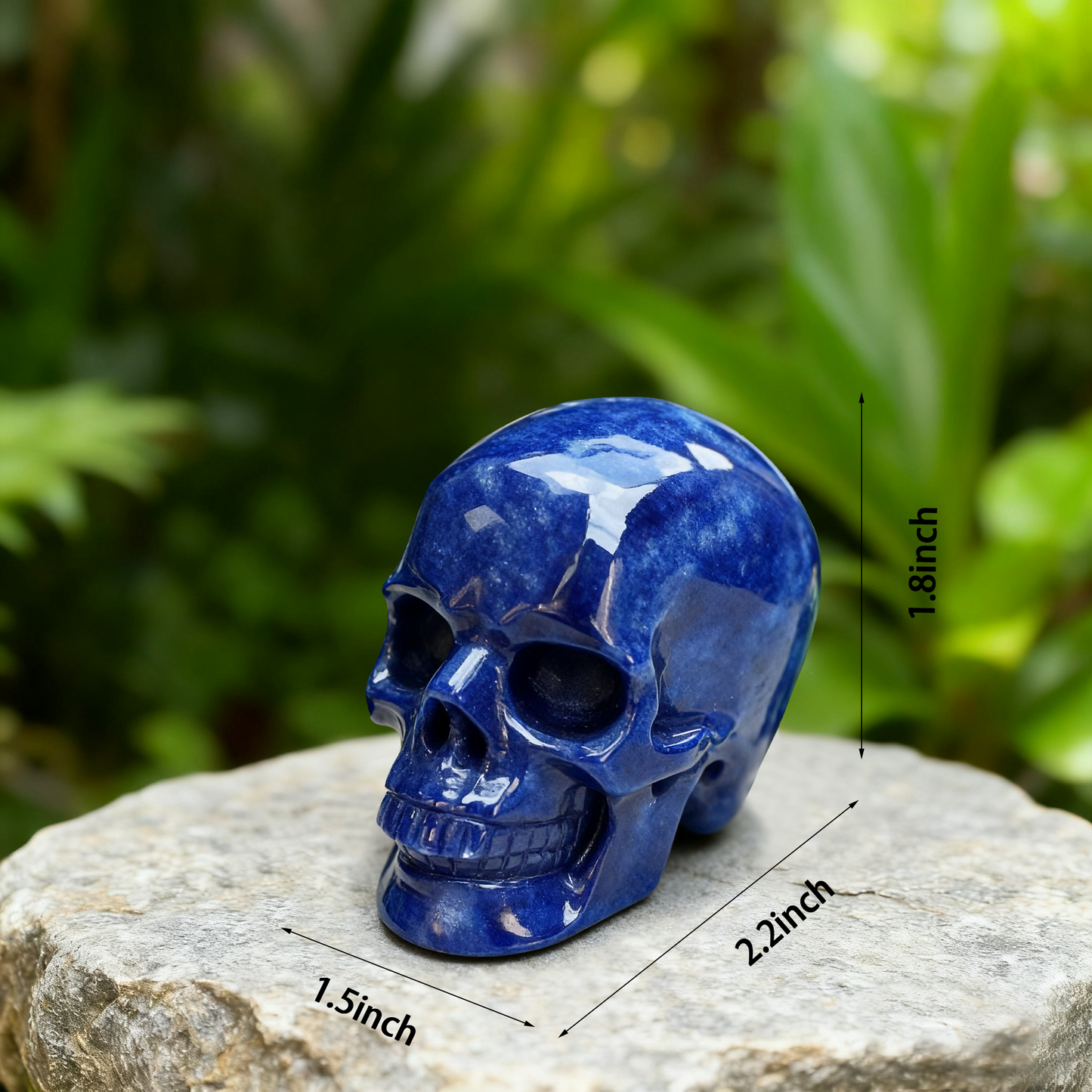 4.5 Inch Blue Aventurine Crystal Skull