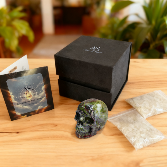 2 Inch Dragon Bloodstone Crystal Skull