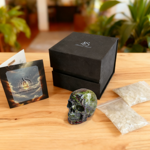 2 Inch Dragon Bloodstone Crystal Skull