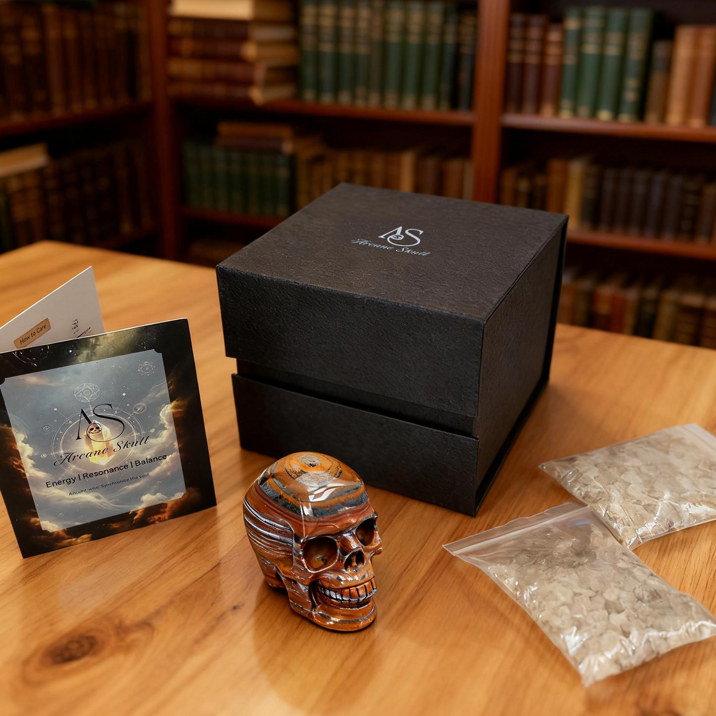 2 Inch Tiger Iron Crystal Skull