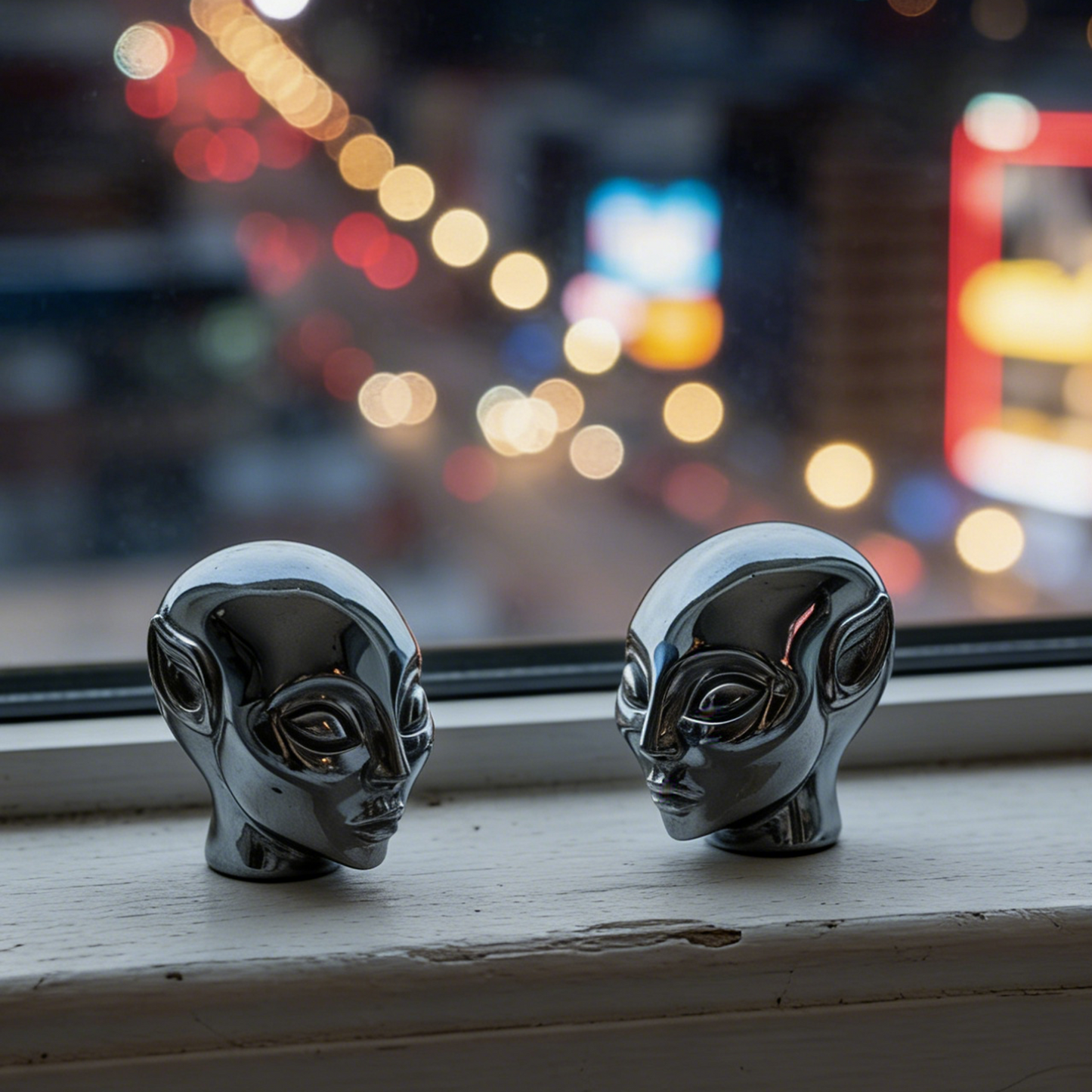 2 Inch Tektite Alien Crystal Skull