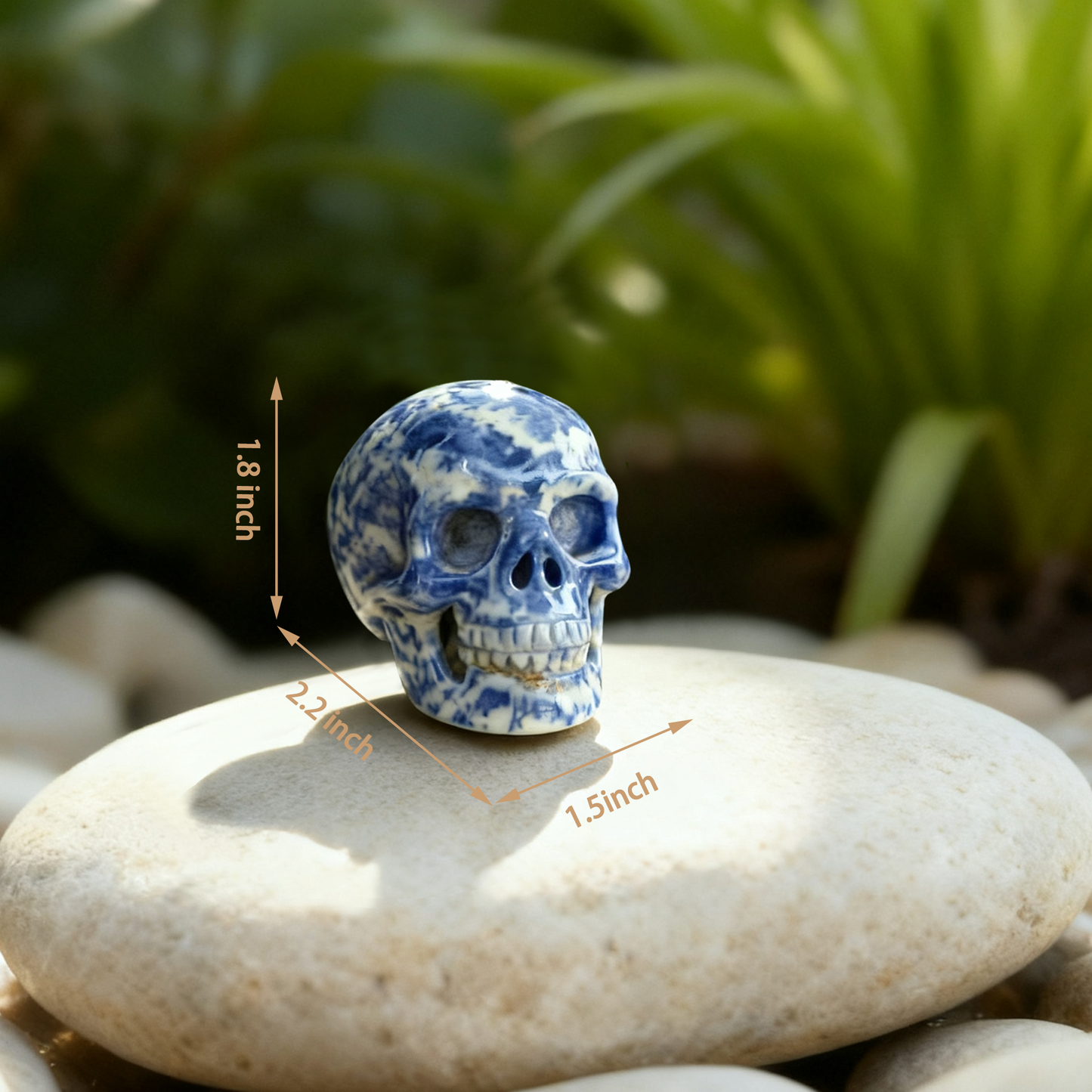 2 Inch Blue Lace Agate Crystal Skull