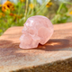 3 Inch Rose Quartz Crystal Skull – Hand Carved Healing Gemstone