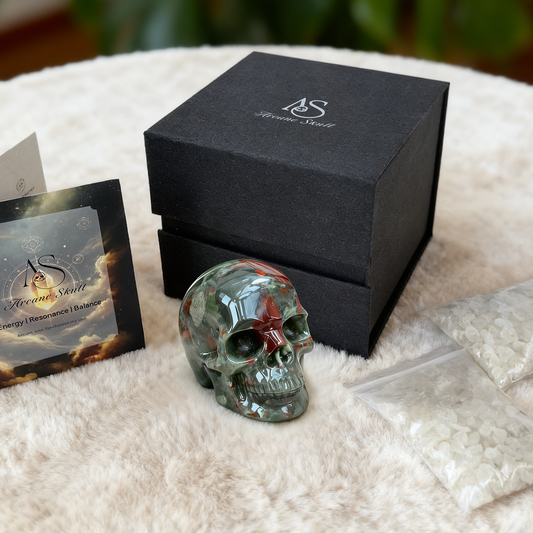 2 Inch African Bloodstone Crystal Skull