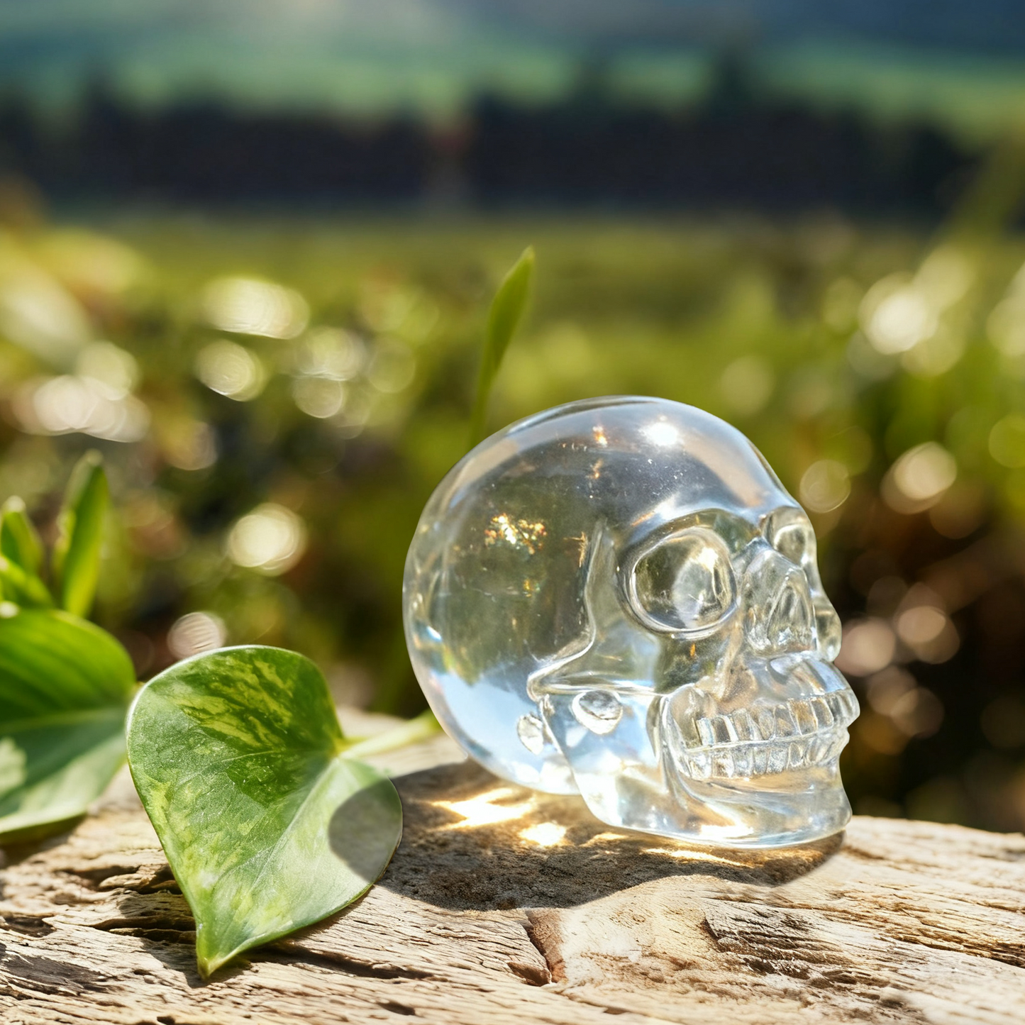 2 Inch Clear Quartz Crystal Skull
