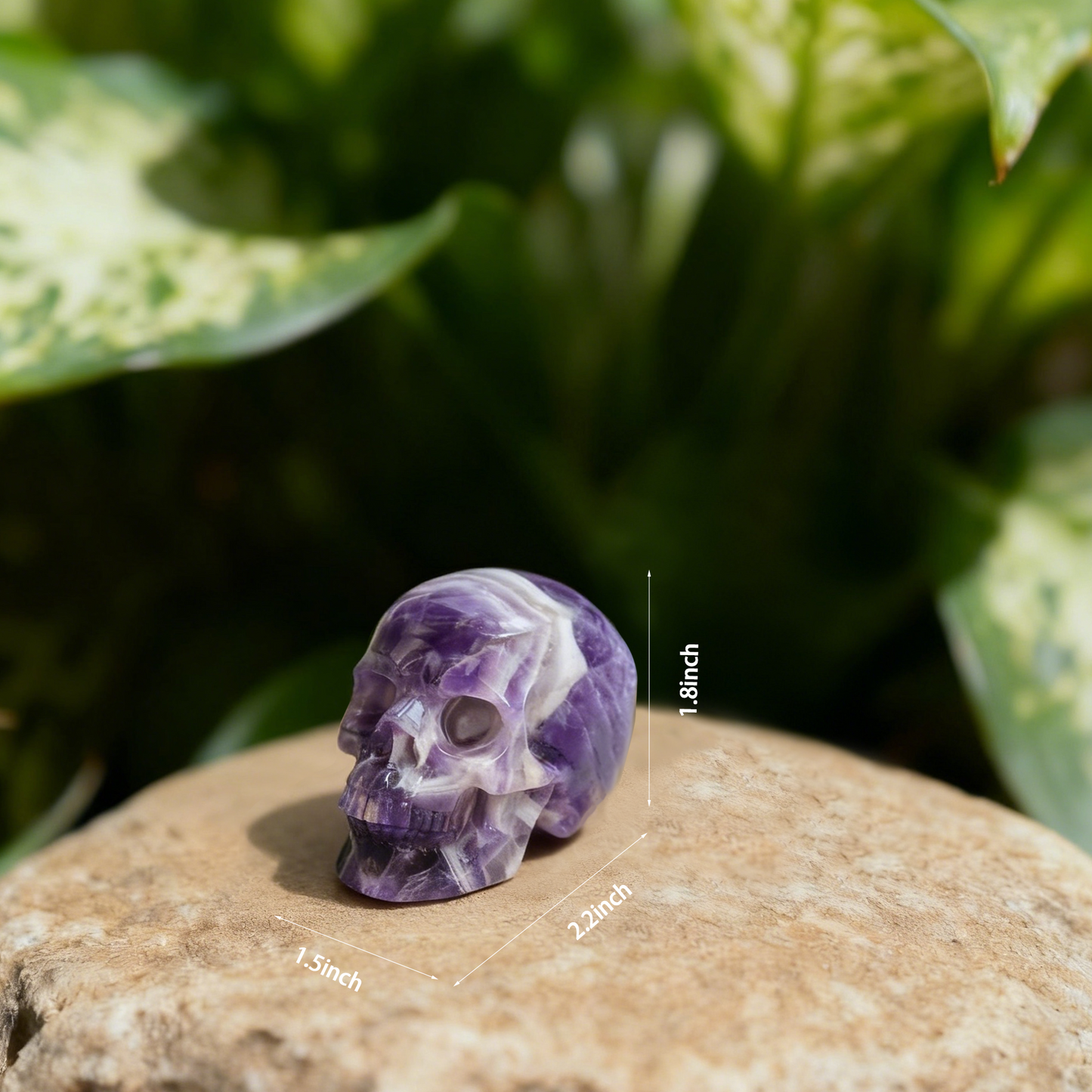 2 Inch Amethyst Crystal Skull