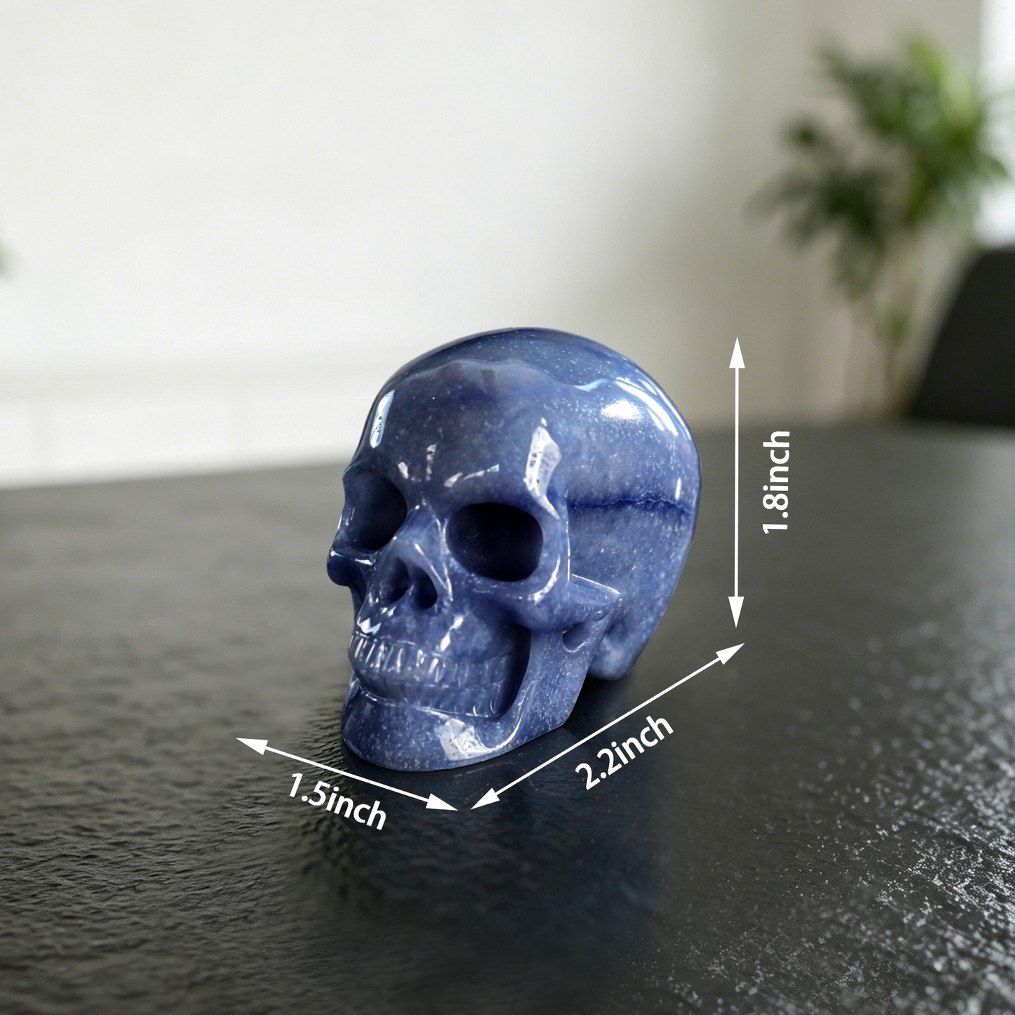 2 Inch Blue Aventurine Crystal Skull – Mini Crystal Skull