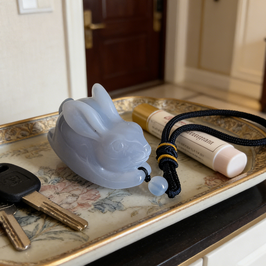 Blue Chalcedony Rabbit Fidget