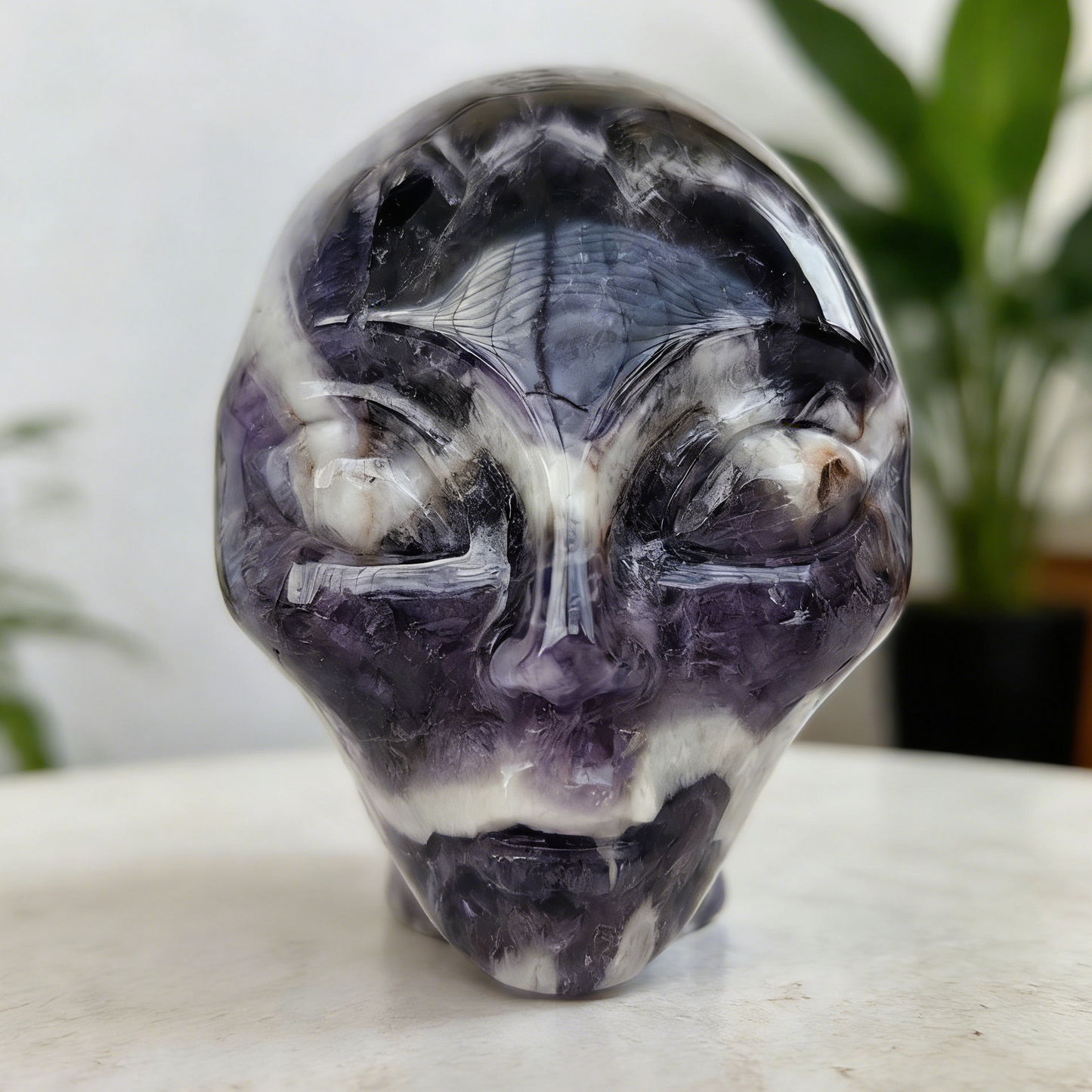 2 Inch Dream Amethyst Alien Crystal Skull