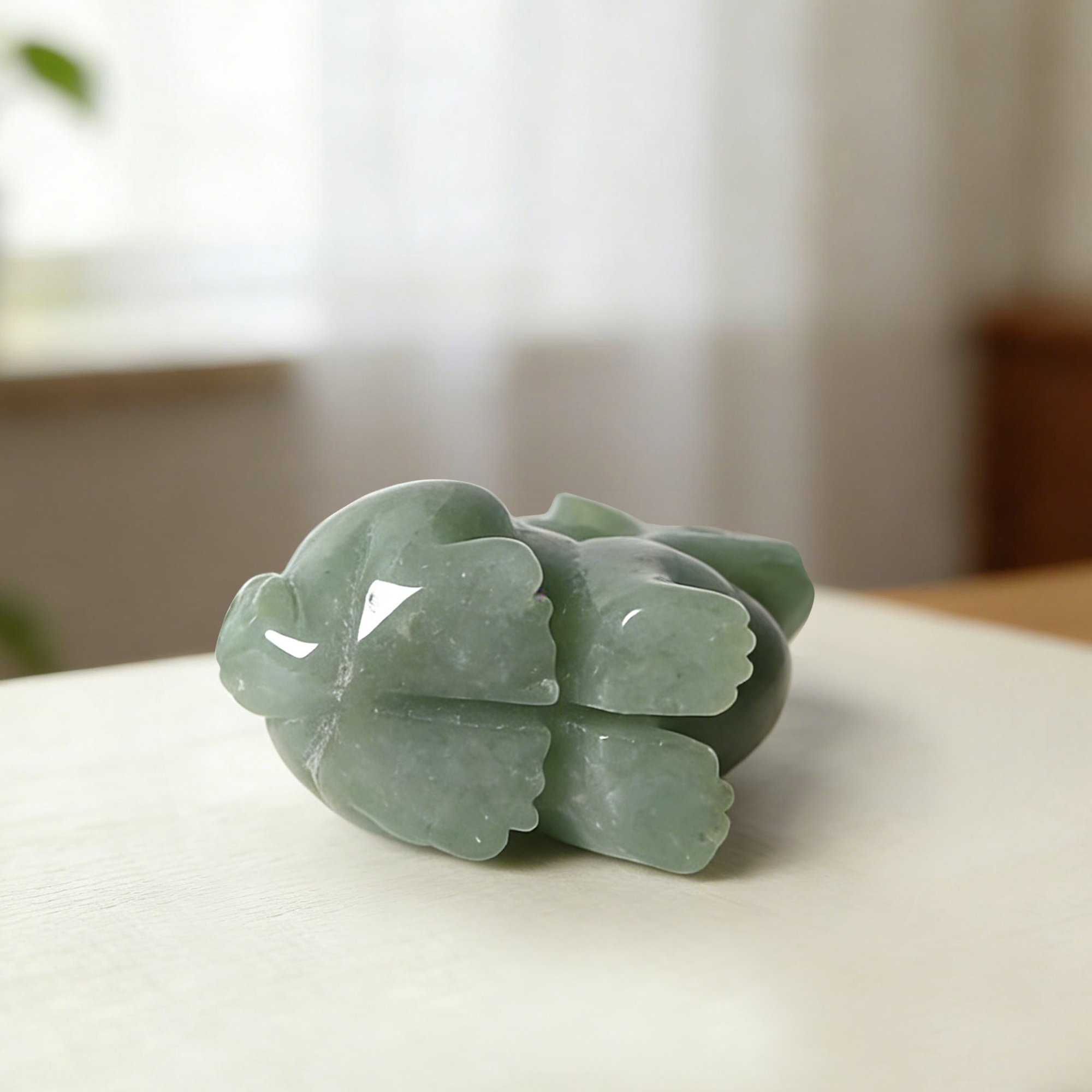 Green Aventurine Rabbit Carving – Lucky Stone Sculpture