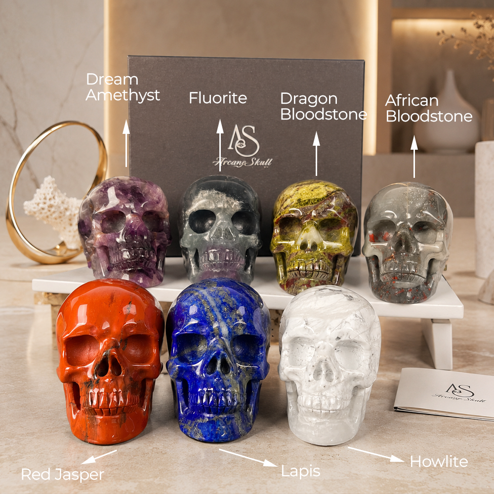 3" Crystal Skull Collection-Paterrn B